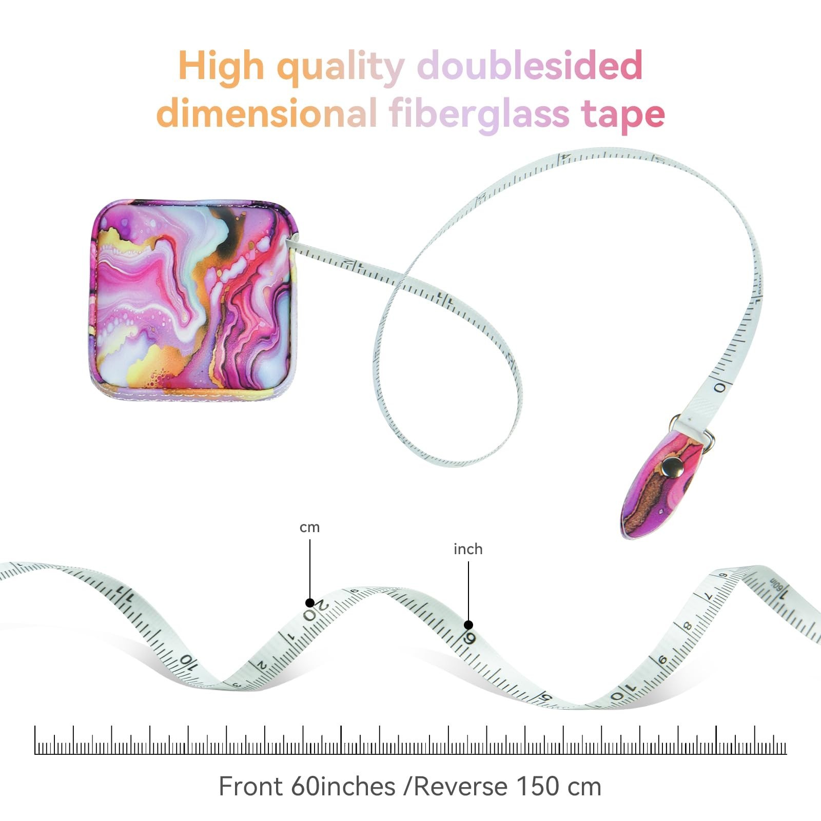 Mini Tape Measure Retractable Soft Tape Measure for Sewing, Cloth, Fabric & M...