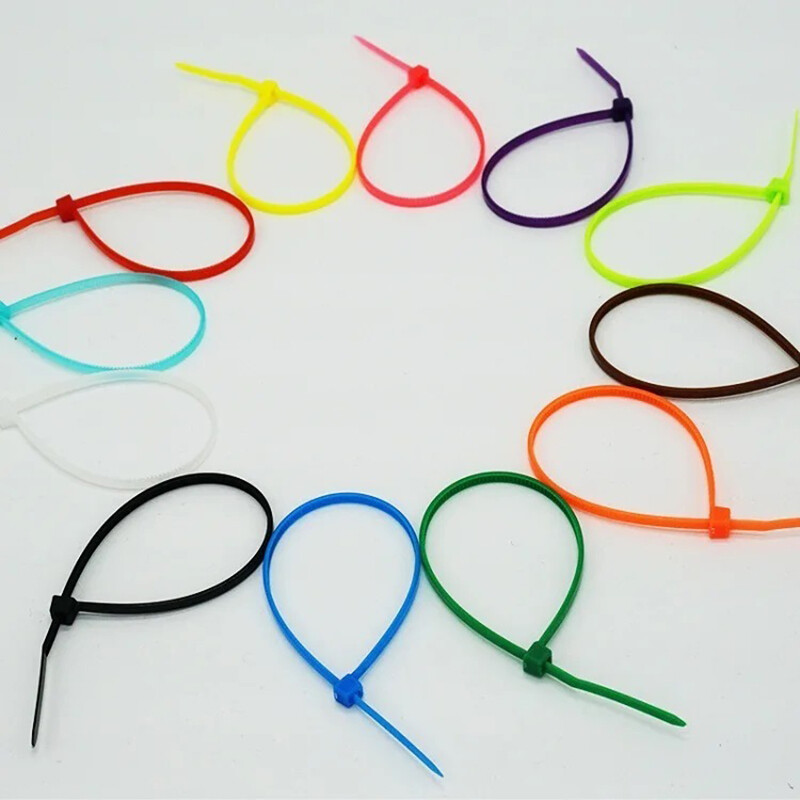 Nylon Cable Zip Ties Self-Locking Cable Wire Resitance Tie Wrap Supply 100Pcs