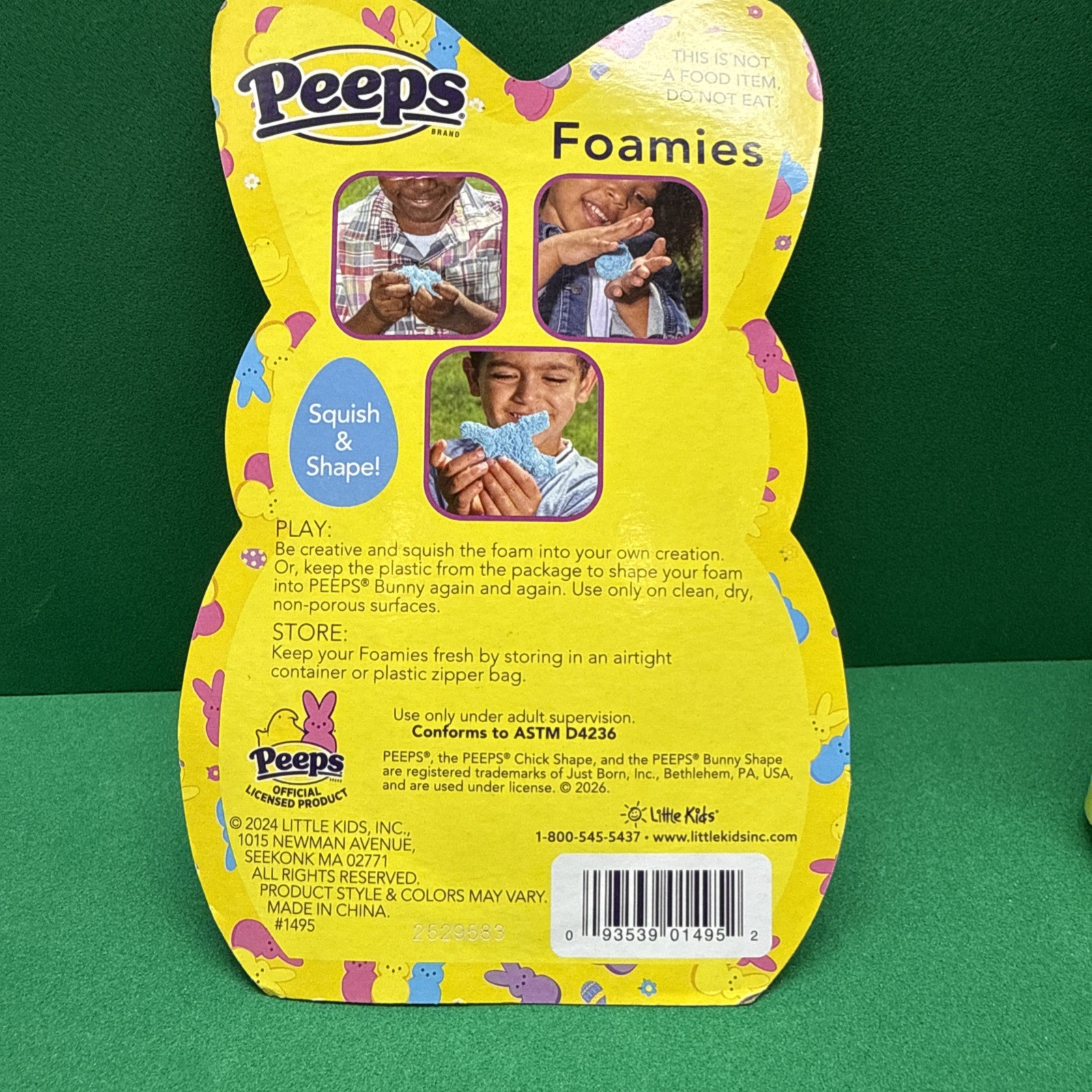 PEEPS Dough Pack w/ Cutter Bunny & Marshmallow Scent/Peeps Stacking Chalk/Foamie
