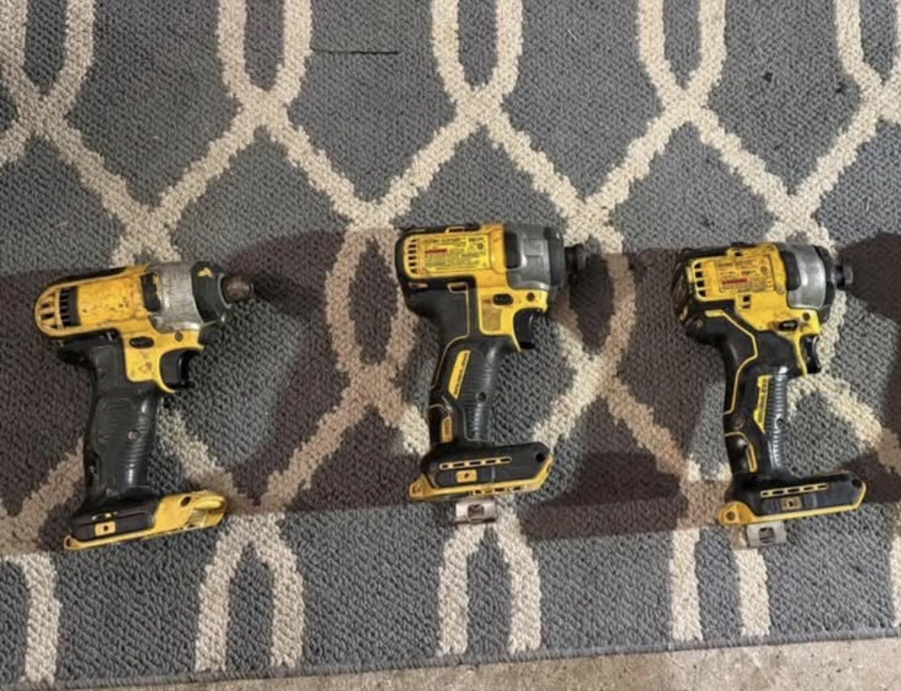 DEWALT 20V MAX XR Impact Driver Set,  3-Tool Yellow.  *no battery*