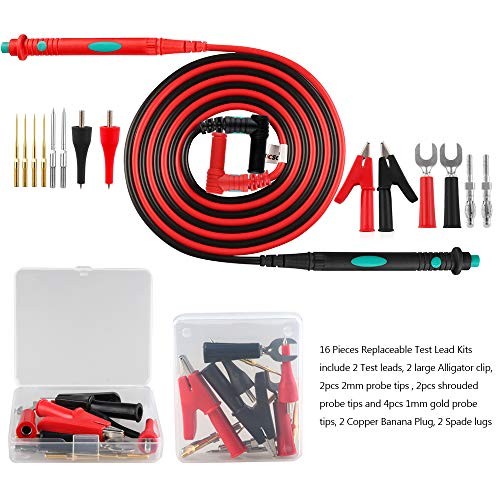Multimeter Test Leads Kit, Digital Multimeter Leads with Alligator Clips