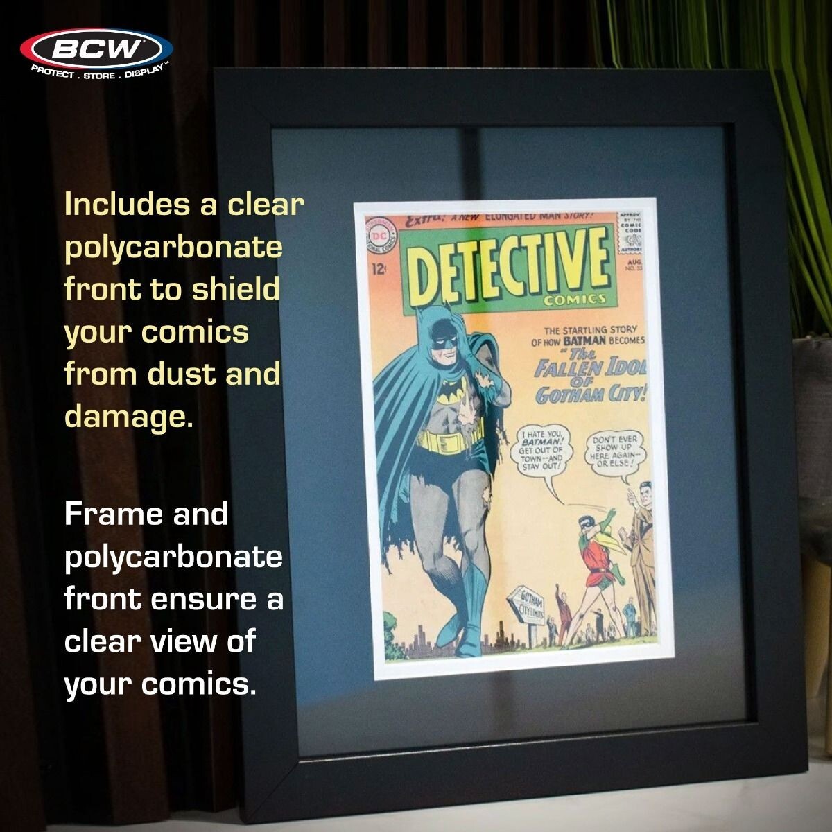 REGULAR/SILVER AGE COMIC BOOK FRAME By BCW Wood Black 16"x13" NEW