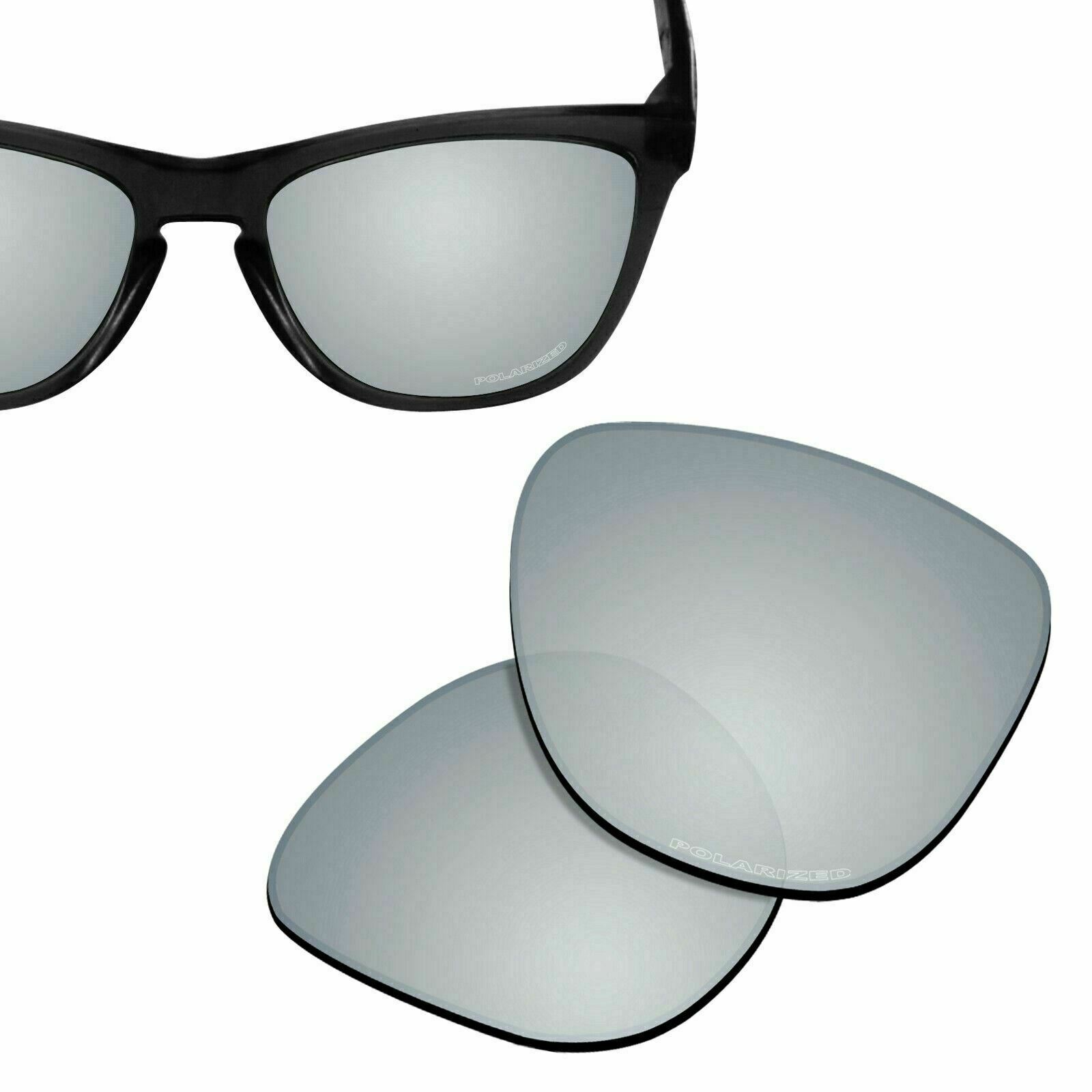 HPO Anti-Salt Water Replacement Lenses for-OAKLEY Frogskins -Silver Polarized