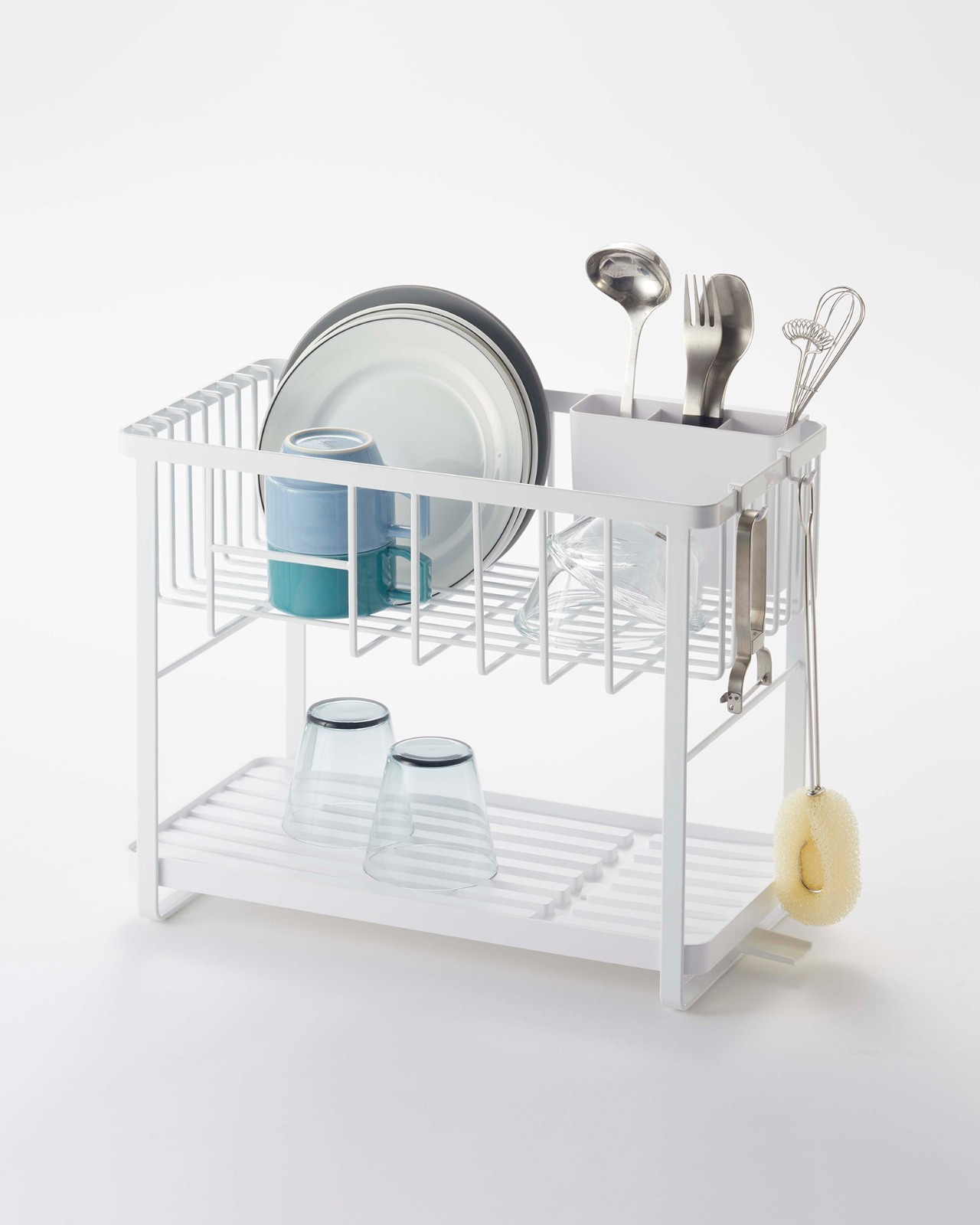 Yamazaki Home TOWER Two-Tier Wire Kitchen Dish Rack