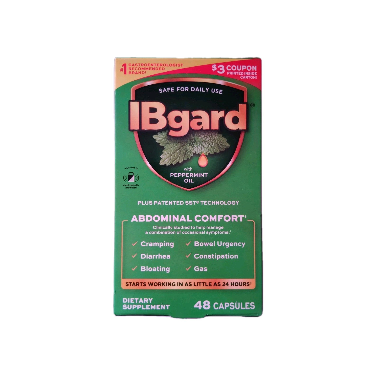 IBgard for Irritable Bowel Syndrome 48 Capsules Expires 11/2026