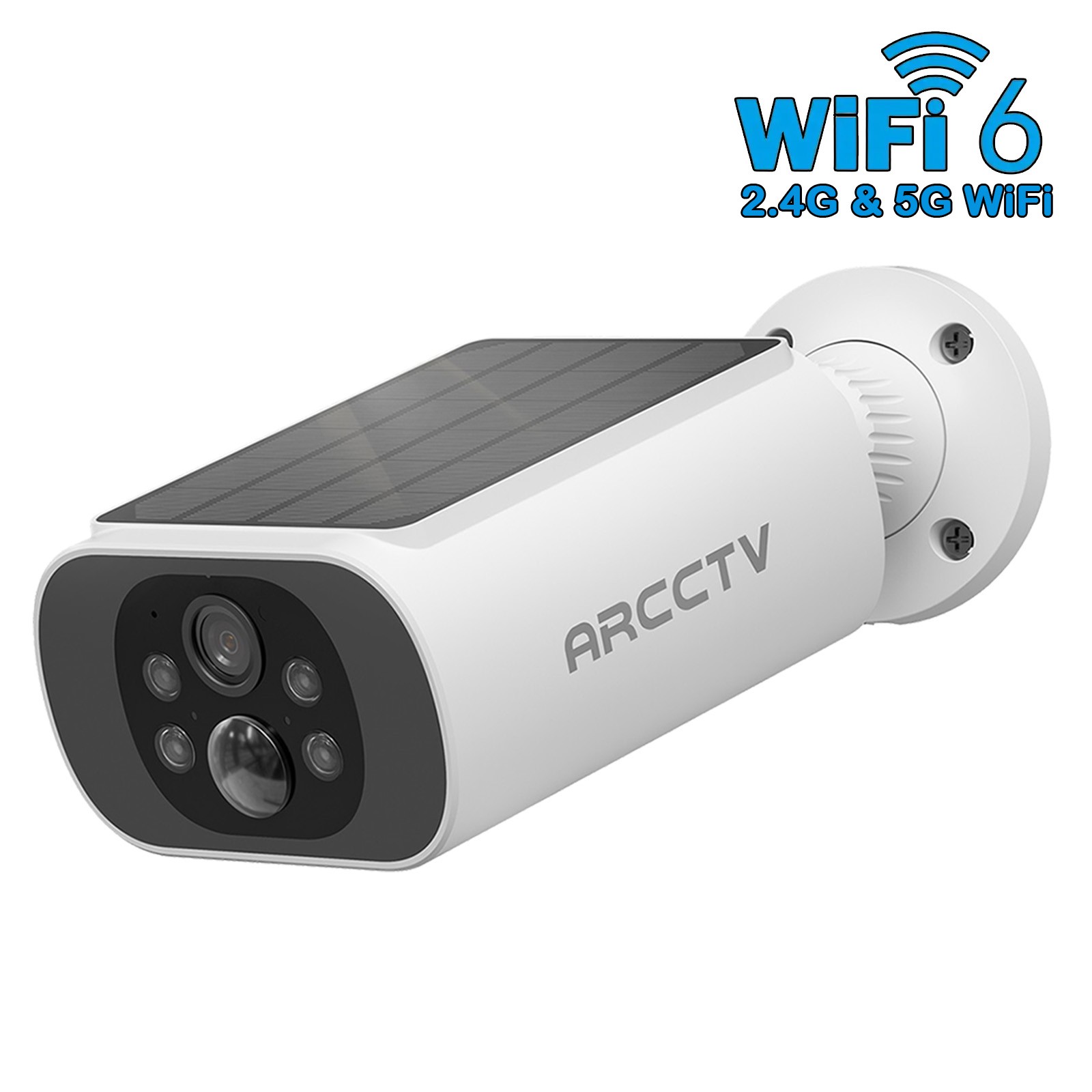 ARCCTV Wireless 4MP Solar WiFi Security Camera Home Outdoor CCTV Battery Powered