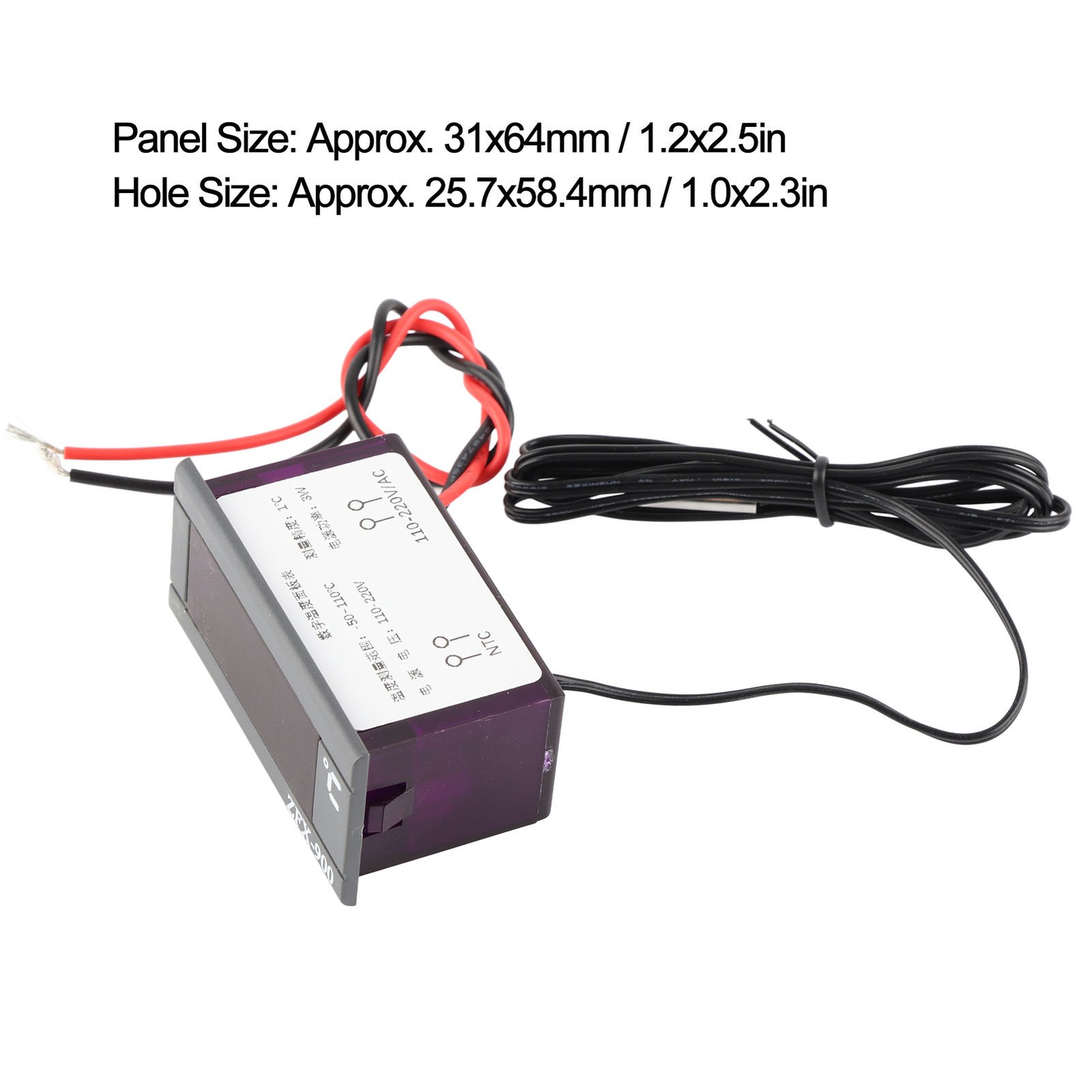 1 Digital Temperature Controller Accurate Reliable For Refrigerated Cabinets ABS