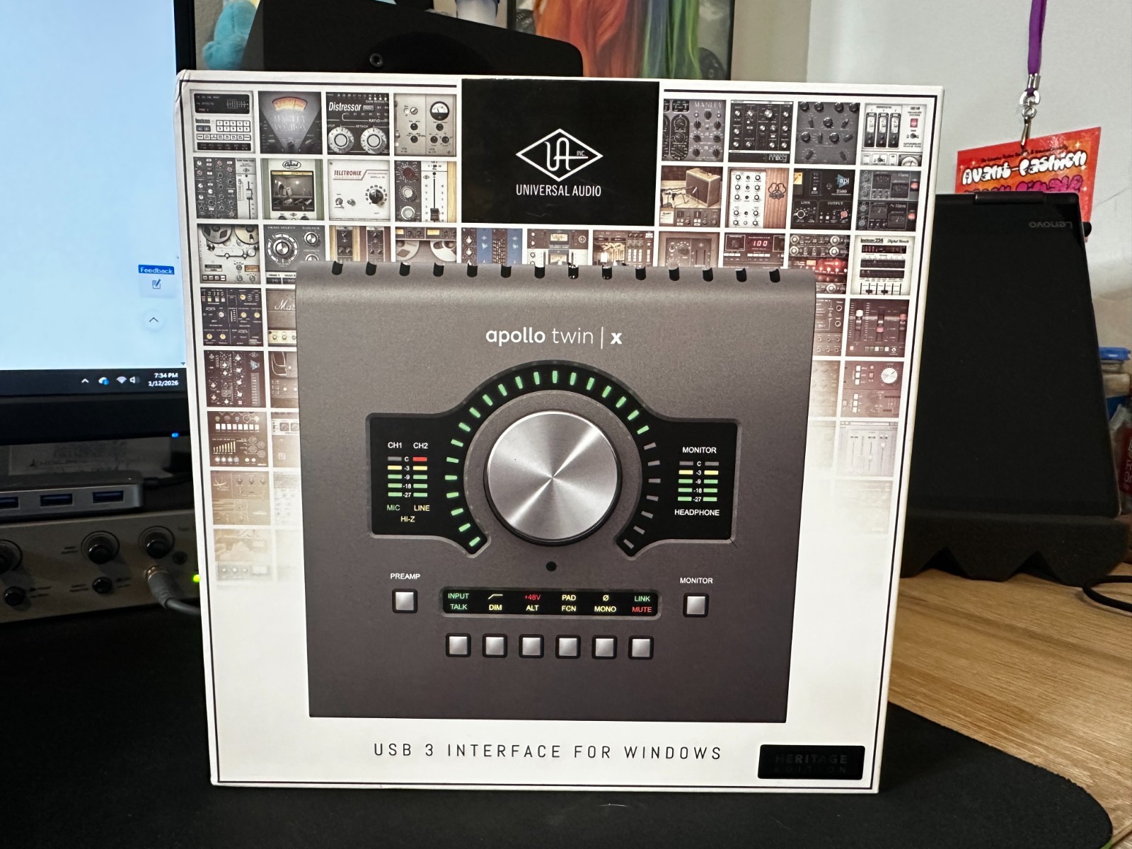Universal Apollo Twin X Duo USB-C Audio Interface Heritage Edition Windows