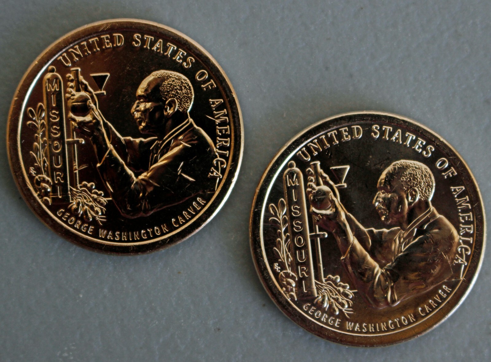 2024 PD MISSOURI Innovation Golden Dollar GEORGE WASHINGTON CARVER 2 Coin $1 Set