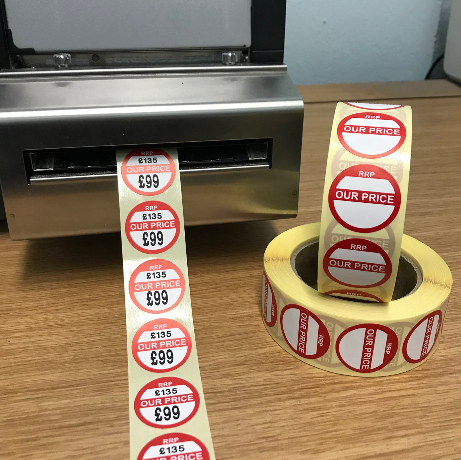 Thermal Printer - Circular - RRP / Our Price - Sale Labels / Stickers