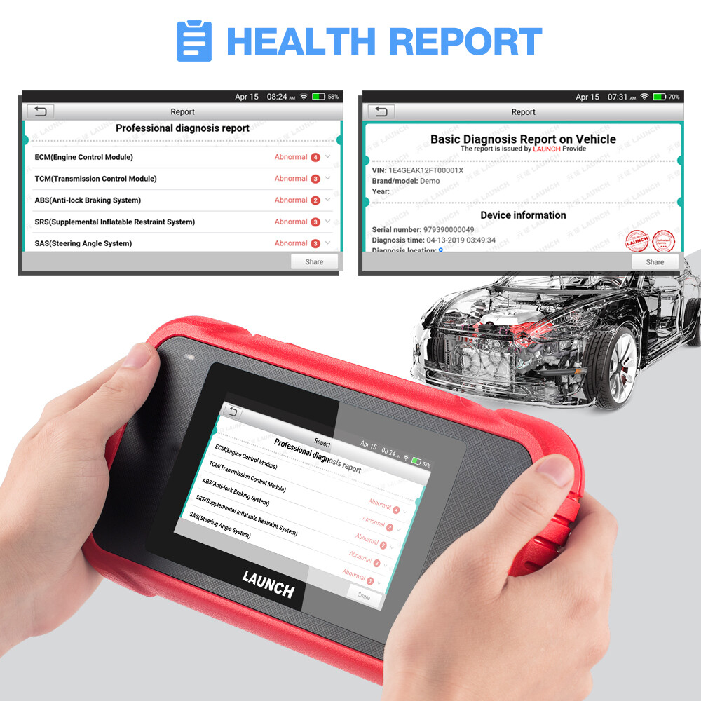 LAUNCH CRP123E OBD2 Scanner ABS SRS Code Reader Check Engine Car Diagnostic Tool