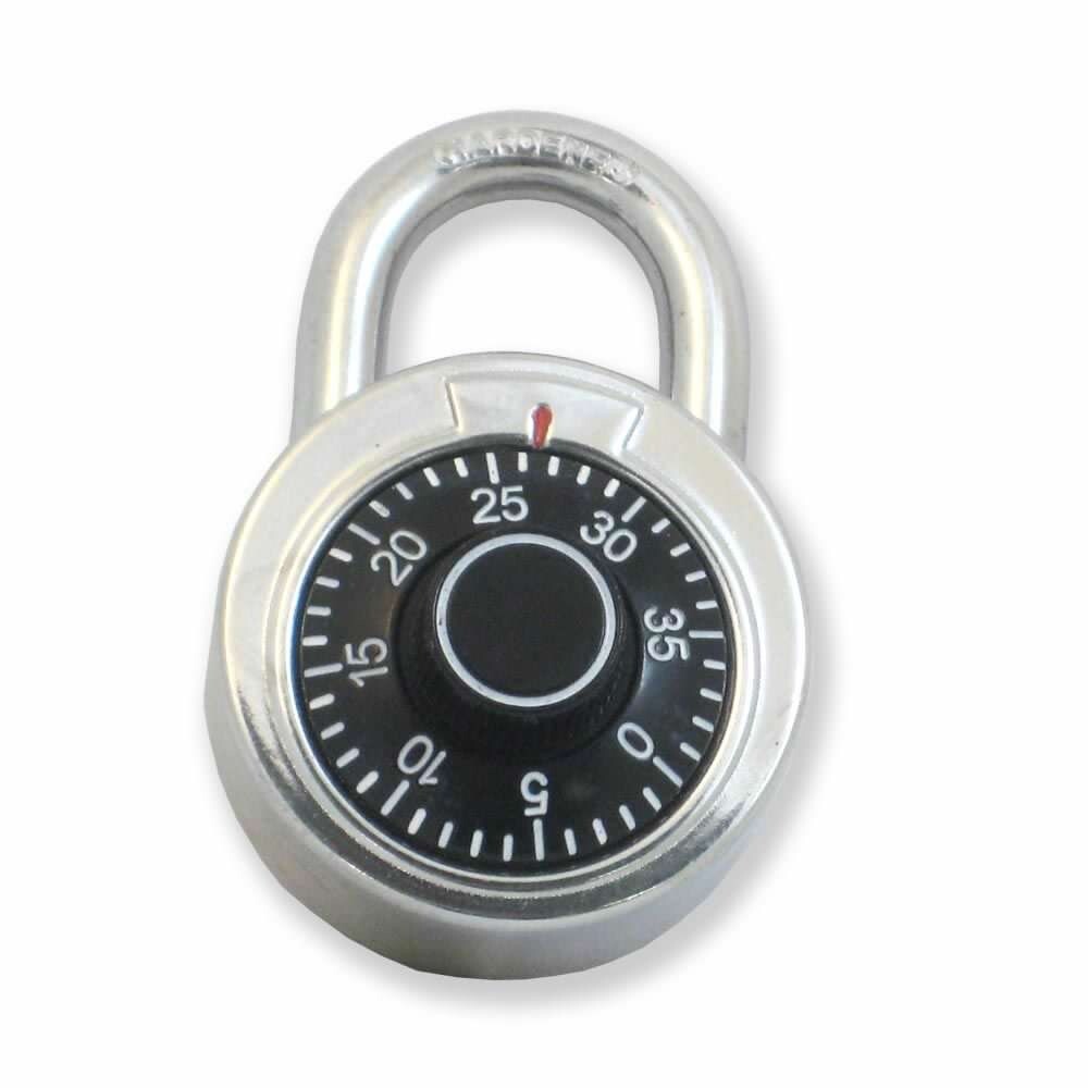 Combination Padlock Lock with Single Override Control Key Pack of 5