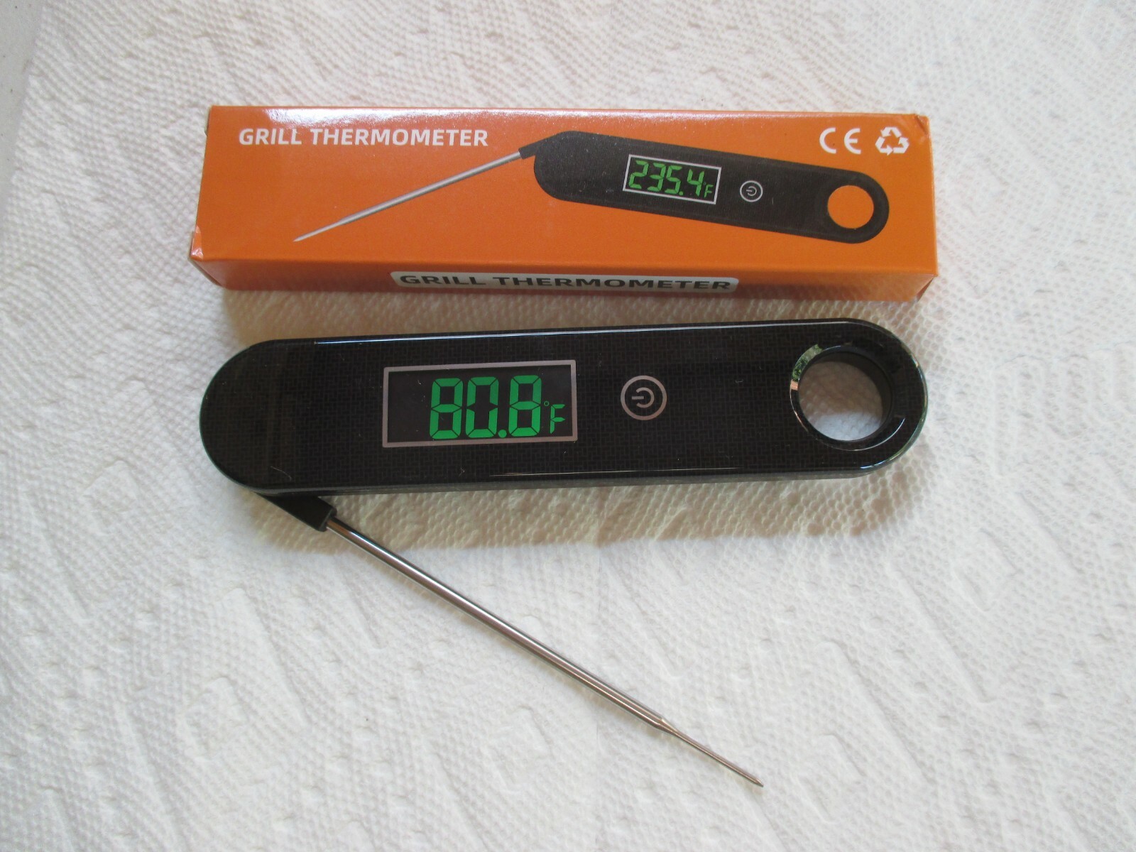 Digital Meat Thermometer Instant Read BBQ Cooking Waterproof Magnet on Backside