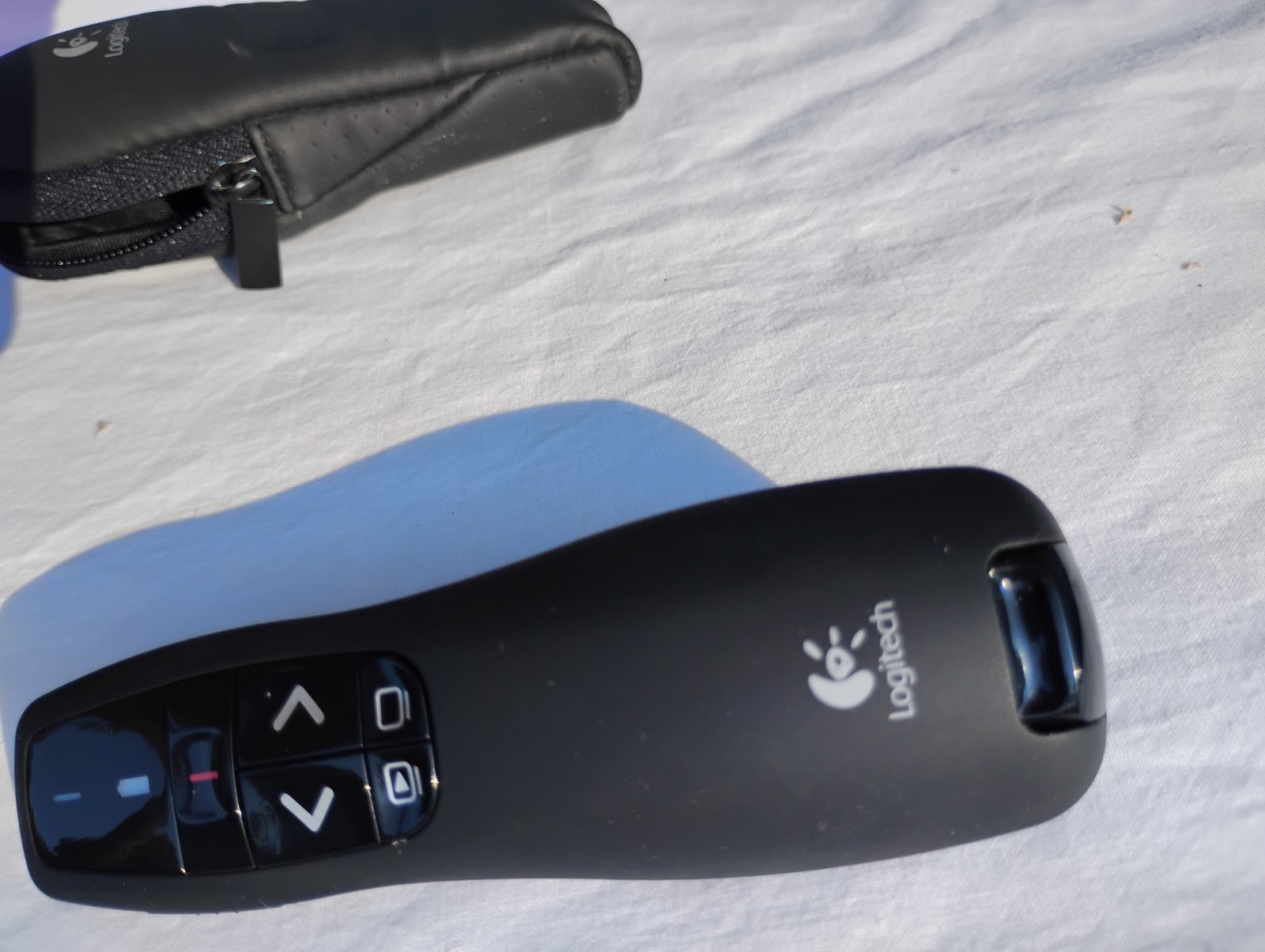 Logitech R-R0004 Wireless Laser Presentation Pointer Remote Black Case