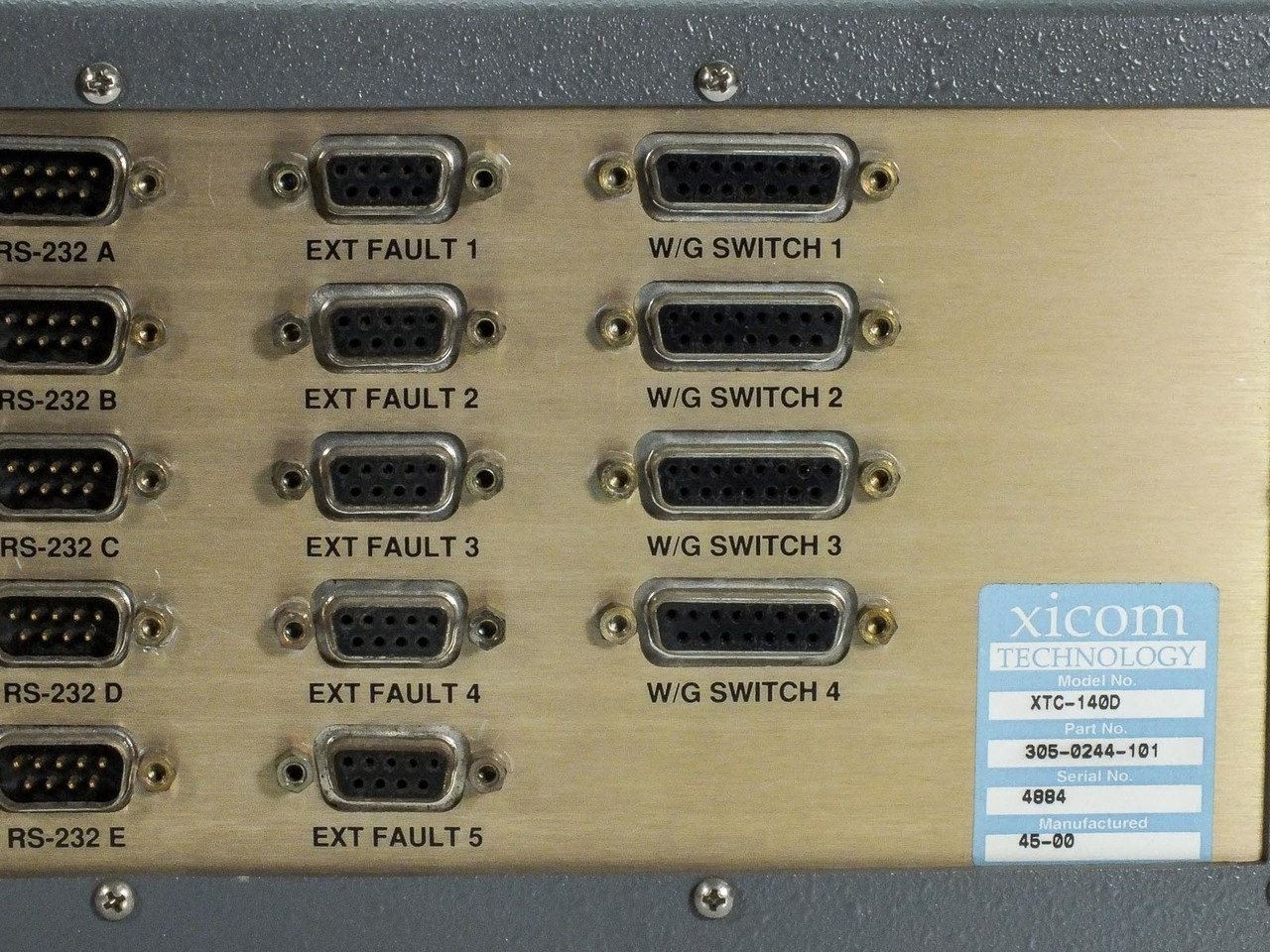 Xicom XTC-140D 1:4 Redundant System Controller 305-0244-101 with 4 Cable Sets