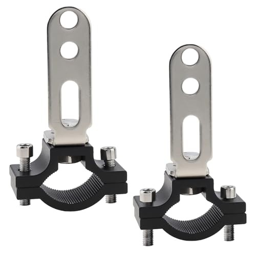Windance 2pcs Light Bar Mounting Bracket Adjustable 18-29mm Auxiliary Silver
