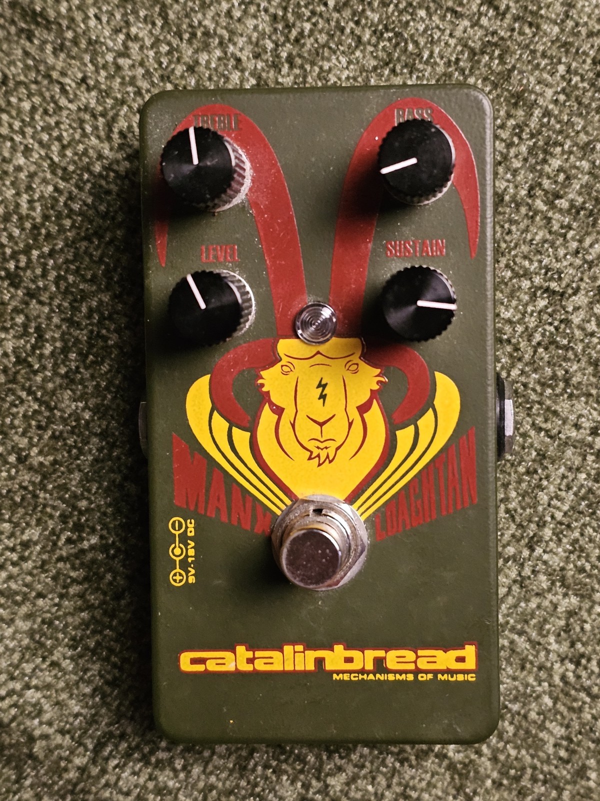 Catalinbread Manx Loaghtan Fuzz Pedal Green Ram Head Big Muff