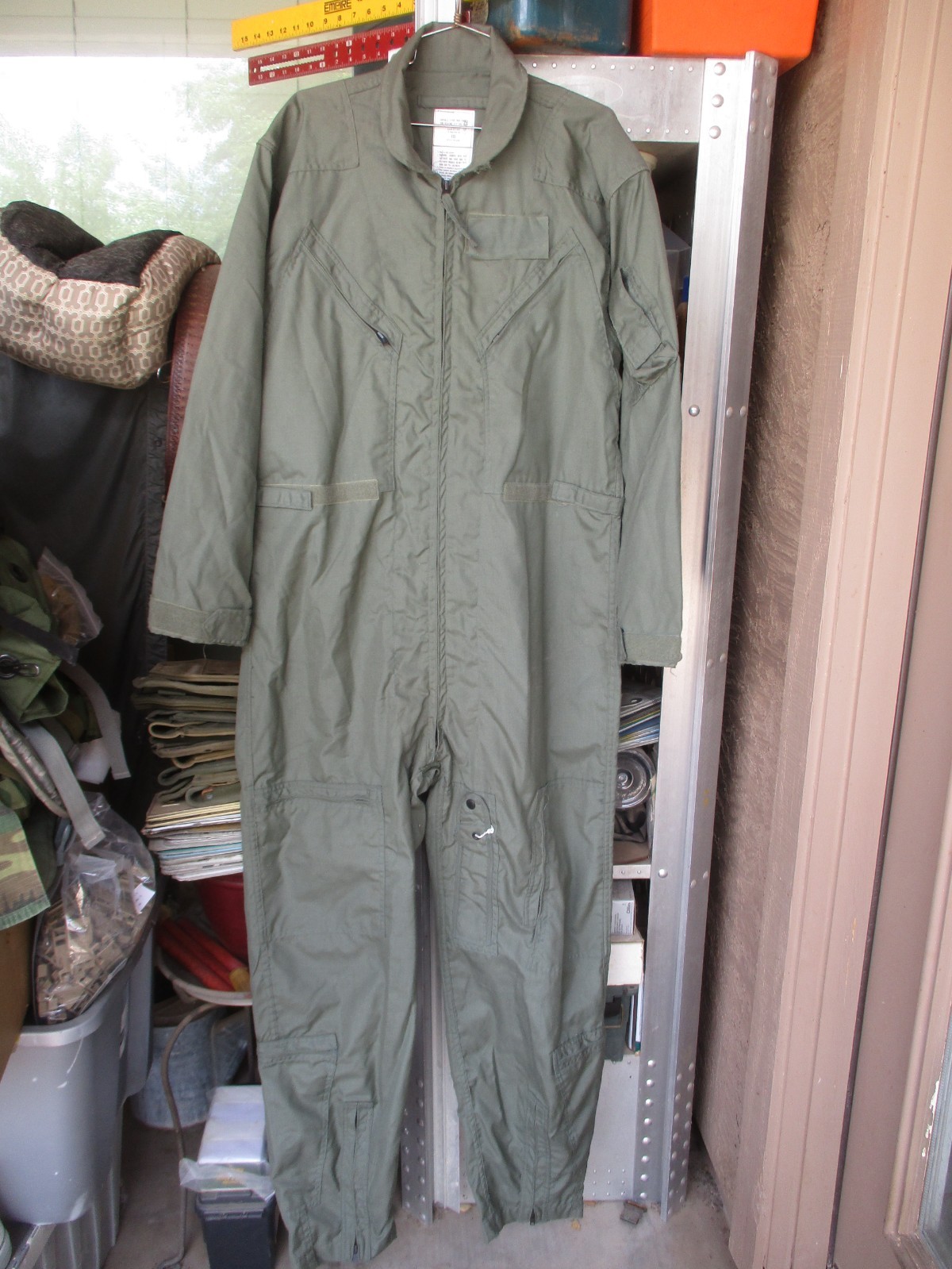 USAF CWU-27/P Flying Suit, Sage Flight Coveralls, size 46L