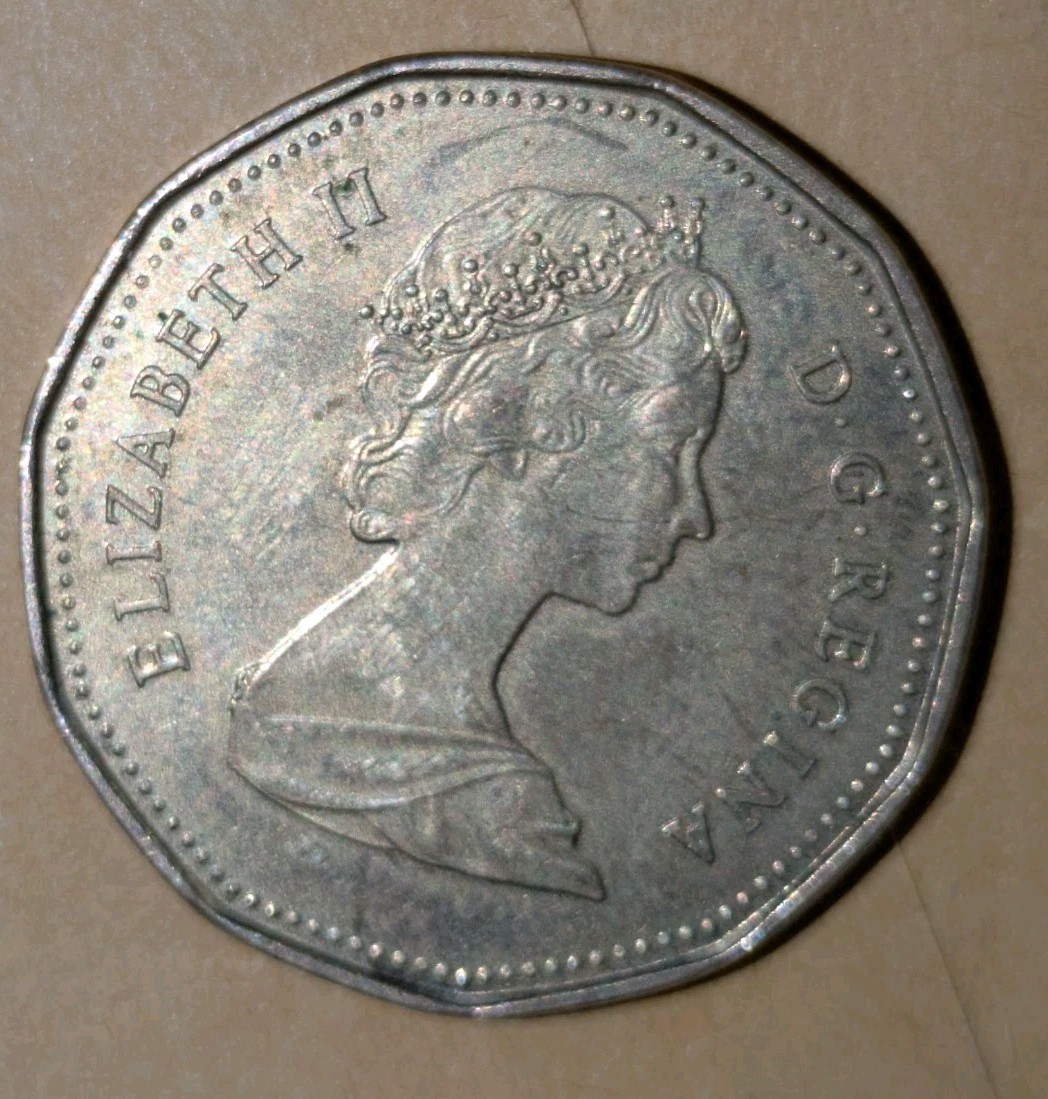 1988 $1 Canadian Loonie Dollar LOONIE COIN Uncirculated + POLISHED DIES