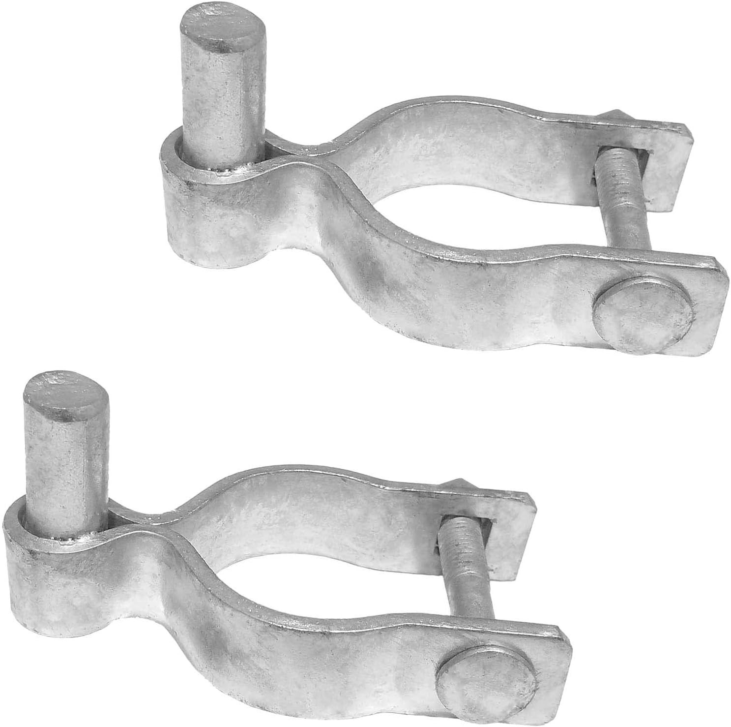 2-3/8 Inch Galvanized Chain Link Fence Gate Post Hinge Pack of 2