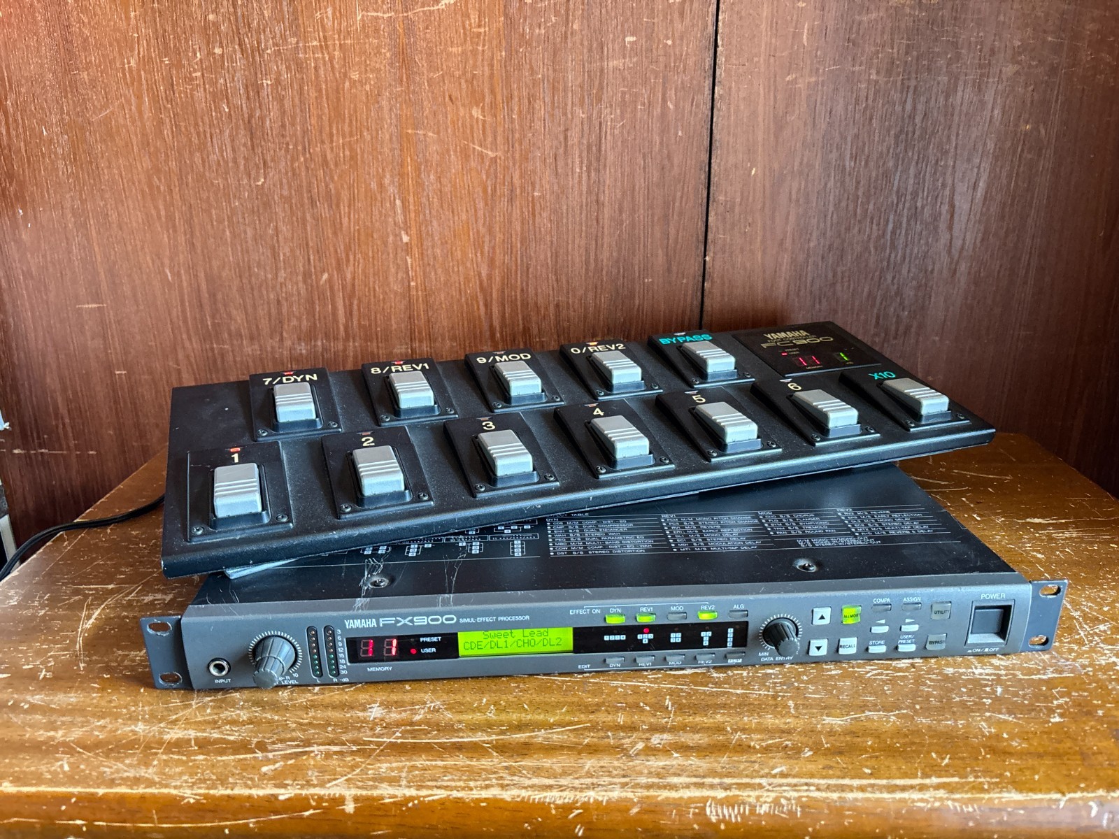YAMAHA FX900 SIMUL Effects Processor Multi Effects New internal battery w/ FC900