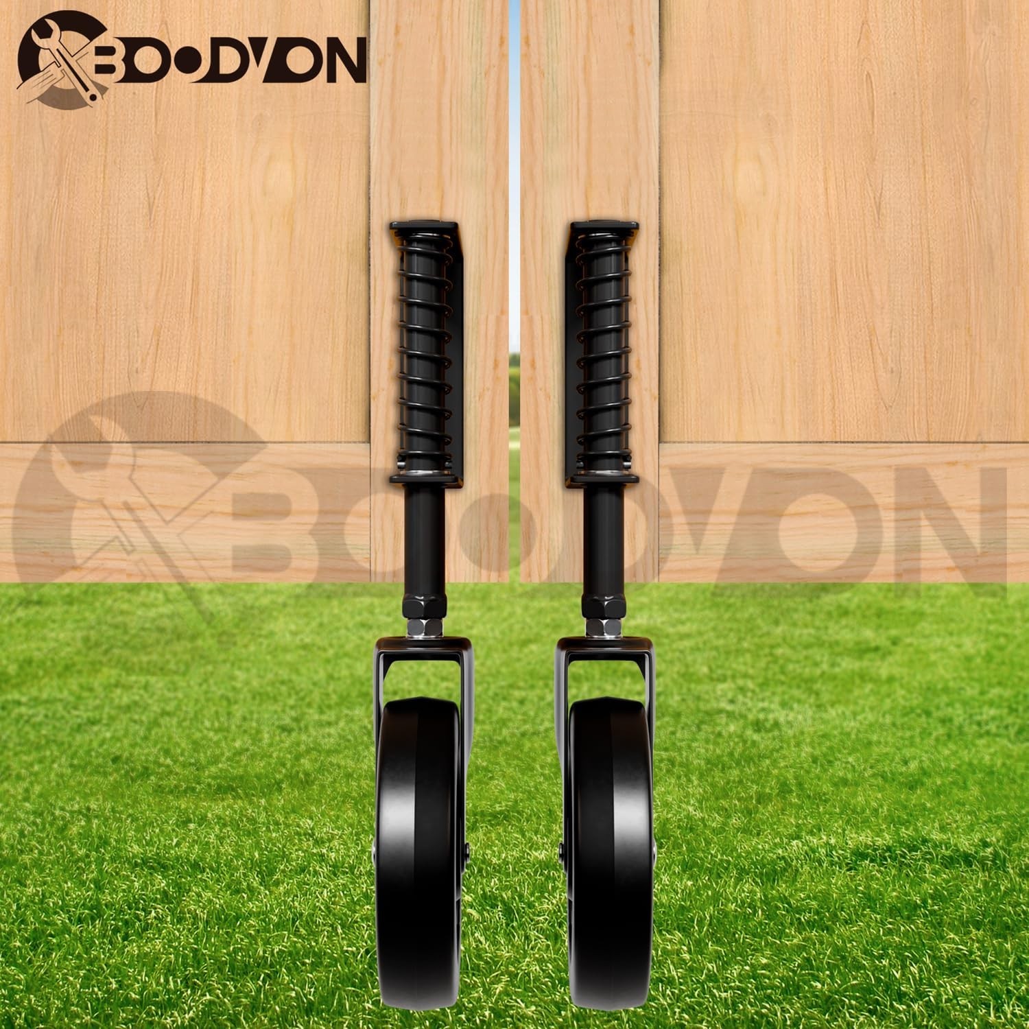 5" Heavy Duty Gate Caster, Spring Loaded Gate Wheels, Gate Caster Wheel with ...