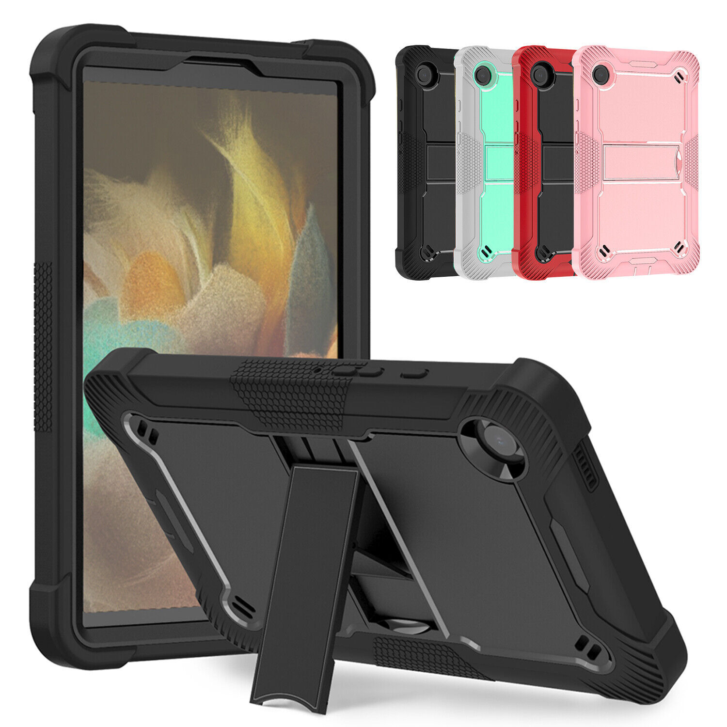 For Samsung Galaxy Tab A9+ A9 A8 Shockproof Rugged Kickstand Tablet Case Cover