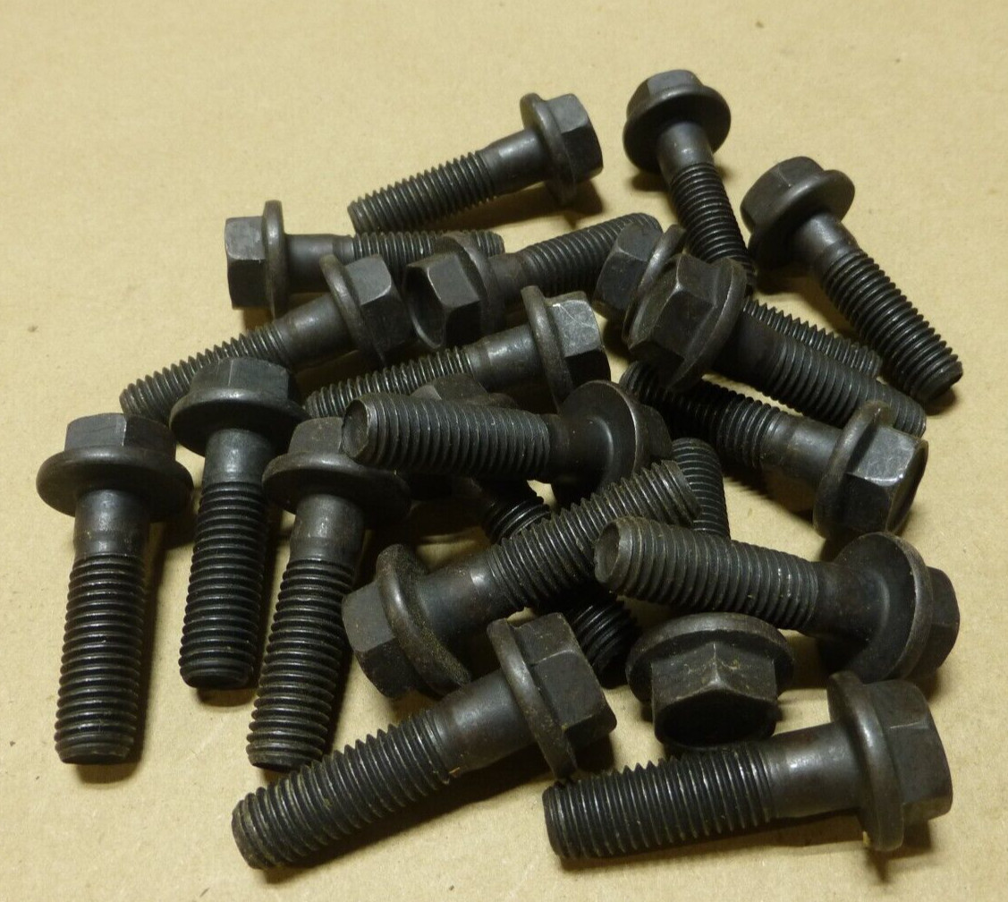 (20x) Hex Cap Screw M12 x 1.75 x 45 MM Steel Grade 10.9 Black Oxide Flange