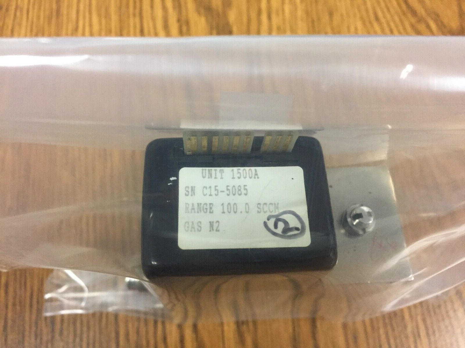 Unit Instruments UFC-1500A, Range 100 SCCM, Gas N2 500 PSI Mass Flow Controller