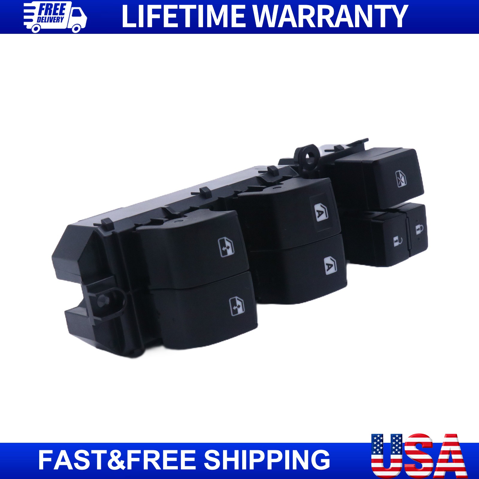 New Master Window Switch Fits For Toyota Tacoma 2016-2022 Left Front Driver Side