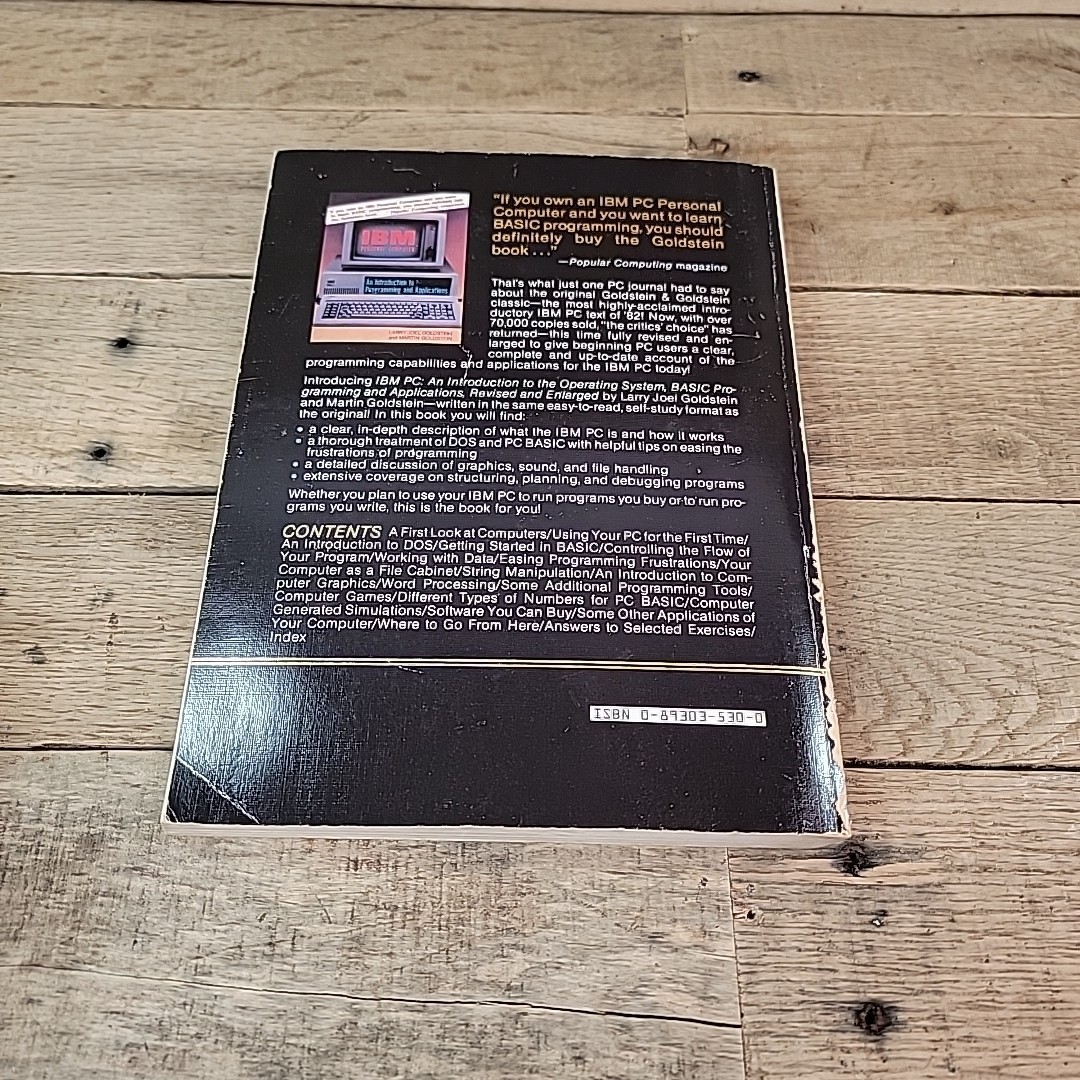 1984 IBM PC Revised & Enlarged Larry Joel Goldstein Vintage Computing