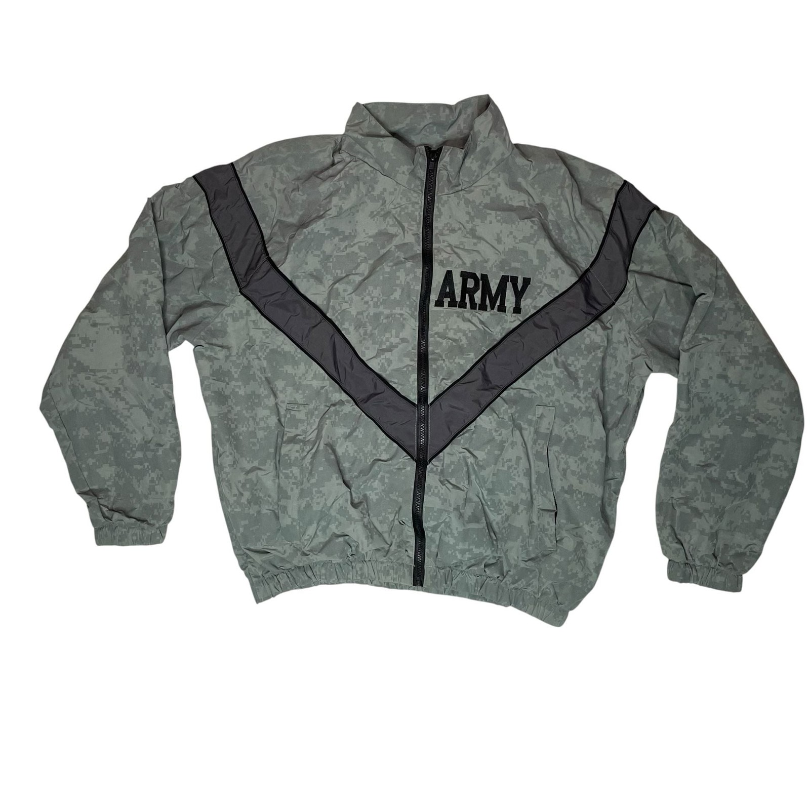 US Army PFU Jacket Digital Camo Windbreaker Small Regular