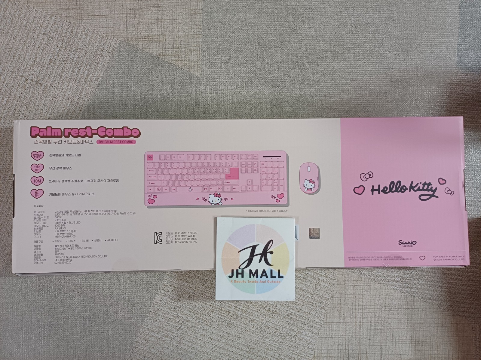Sanrio Hello Kitty Wireless Keyboard Mouse Combo Set Korean & English / Tracking