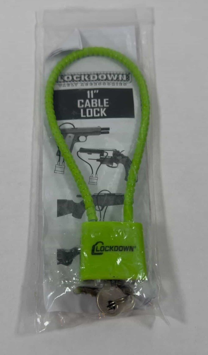Firearm Handgun Rifle Shotgun Gun Cable Lock 15" Lockdown Brand New