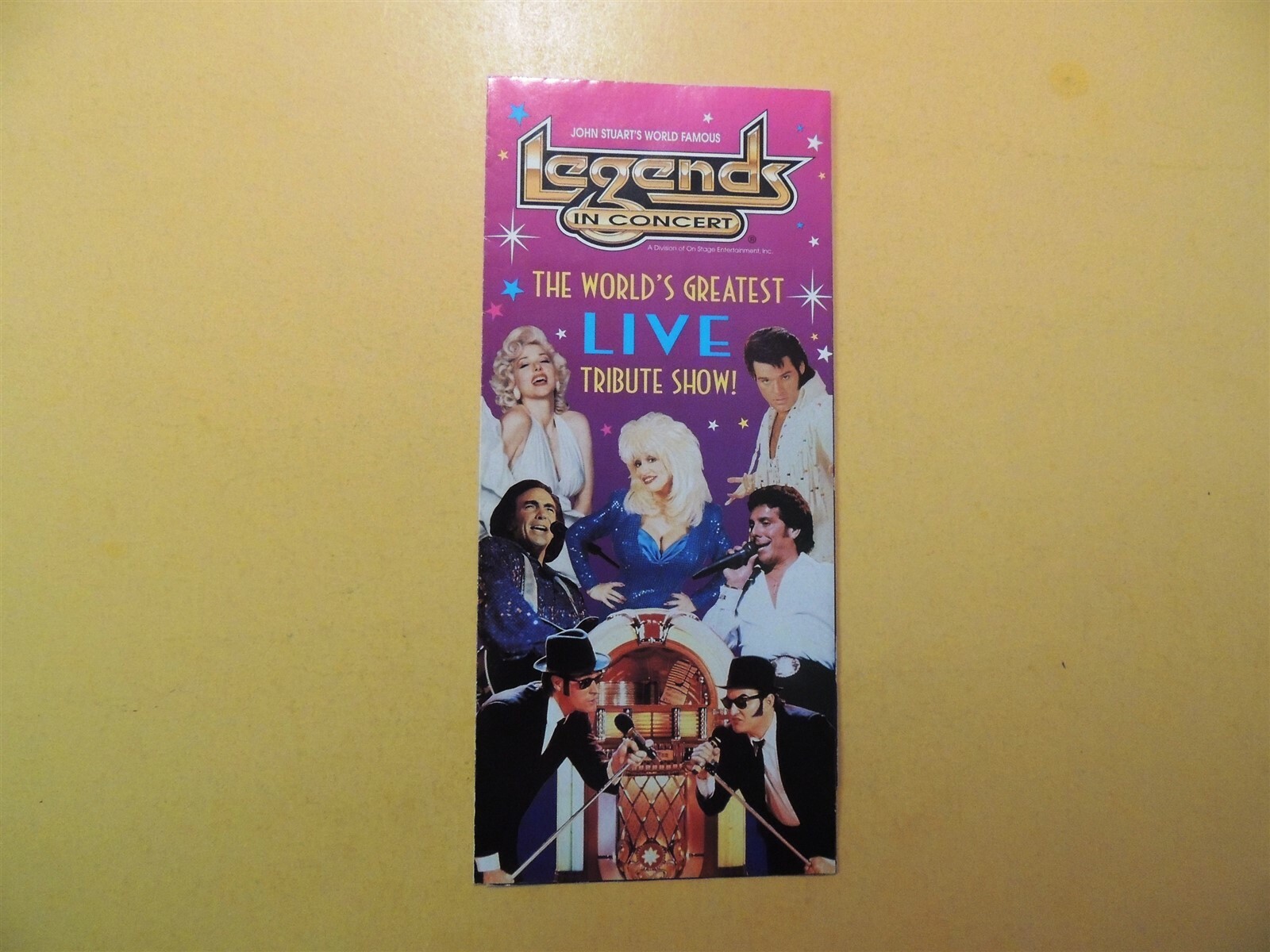 Legends in Concert Las Vegas Nevada vintage brochure Live Tribute Show