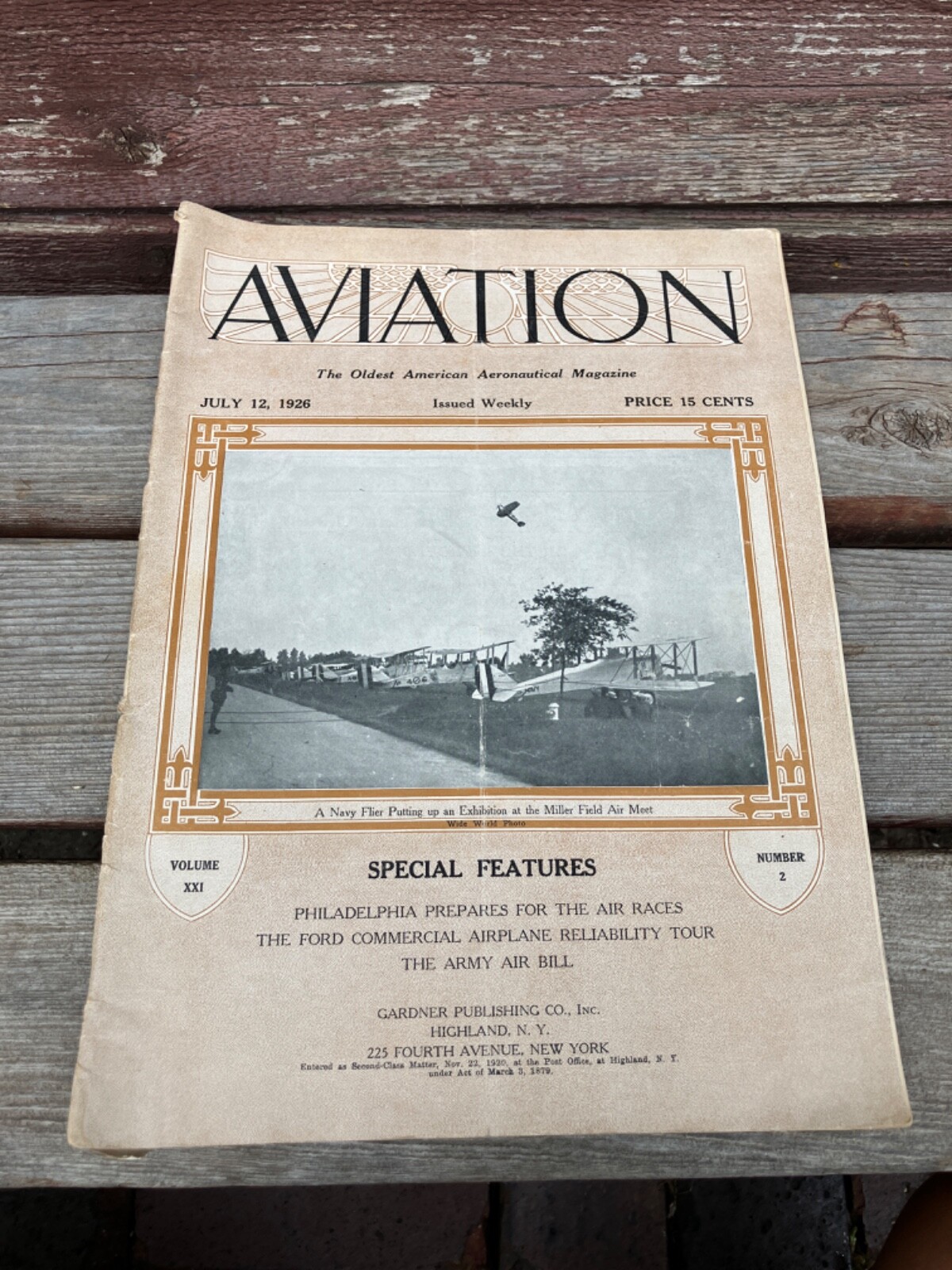 JULY 1926 AVIATION AERONAUTICAL MAGAZINE NAVY FLIER MILLER FIELD AIR MEET