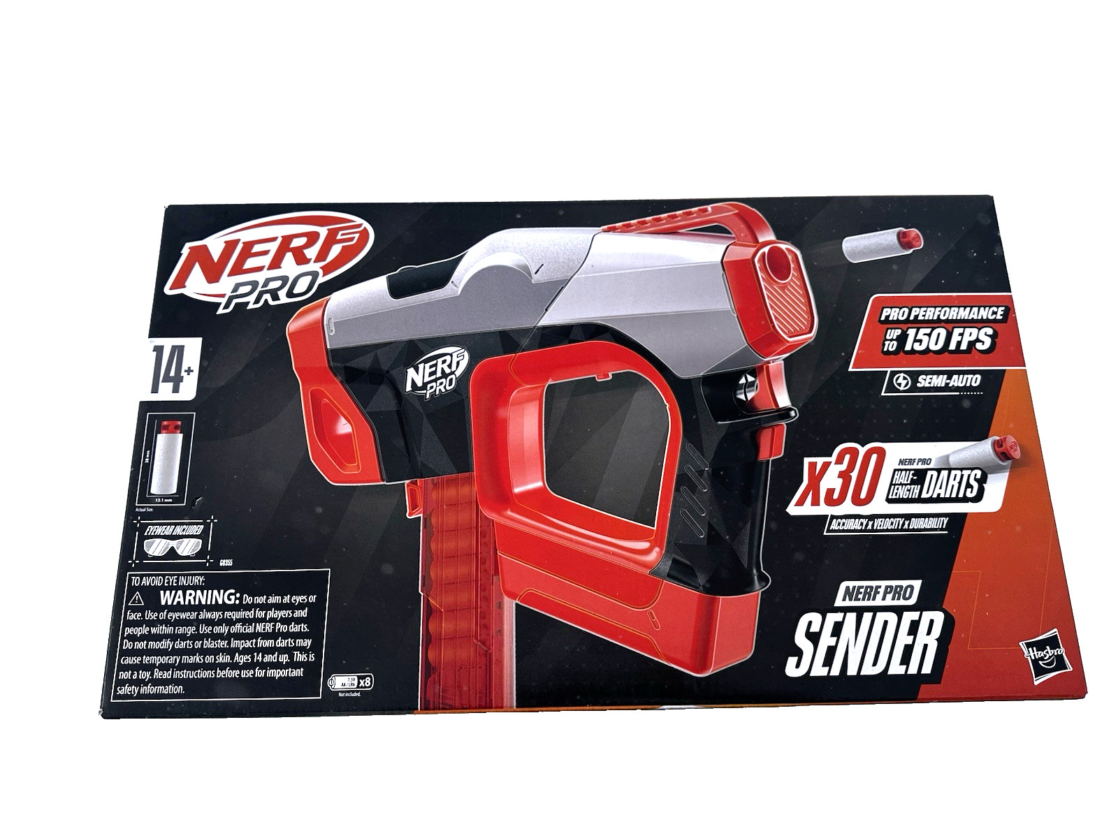 Nerf Pro SENDER Blaster NEW Sealed Motorized Semi Auto 150 FPS