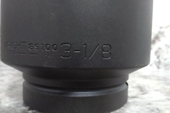 Wright Tool 89100 3-1/8 In Socket Size 1 In Drive Size SAE Impact Socket