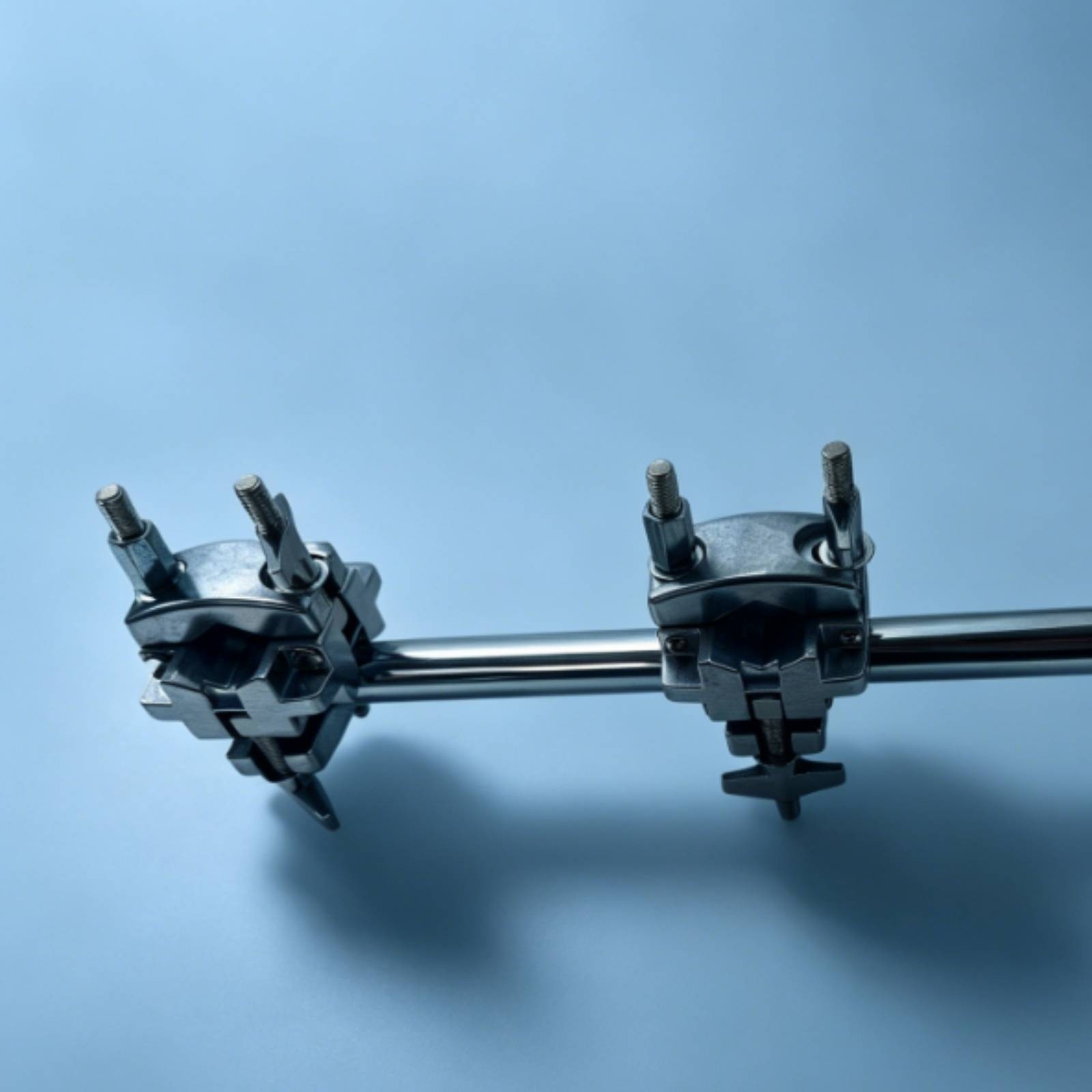 Drum Hardware Extension Bar Chrome Finish 3 Clamp Drum Bar Compact