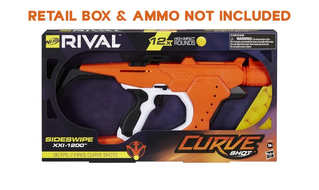NERF RIVAL CURVE SHOT SIDESWIPE XX-1200 BLASTER 12 ROUNDS 90 FPS!🔥🔥🔥🔥🔥