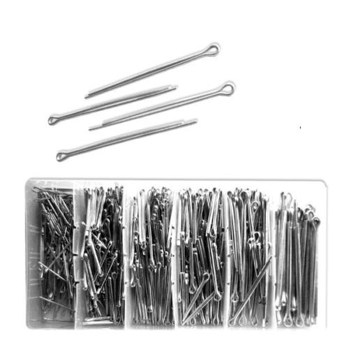 555pc Cotter Pin Assortment Kit with Fastener Clip Key