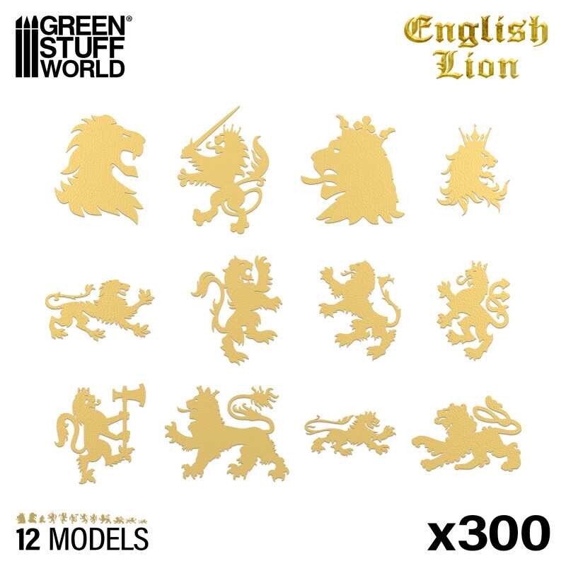 English Lion Symbols - Wargames Miniatures lionheart richard signs