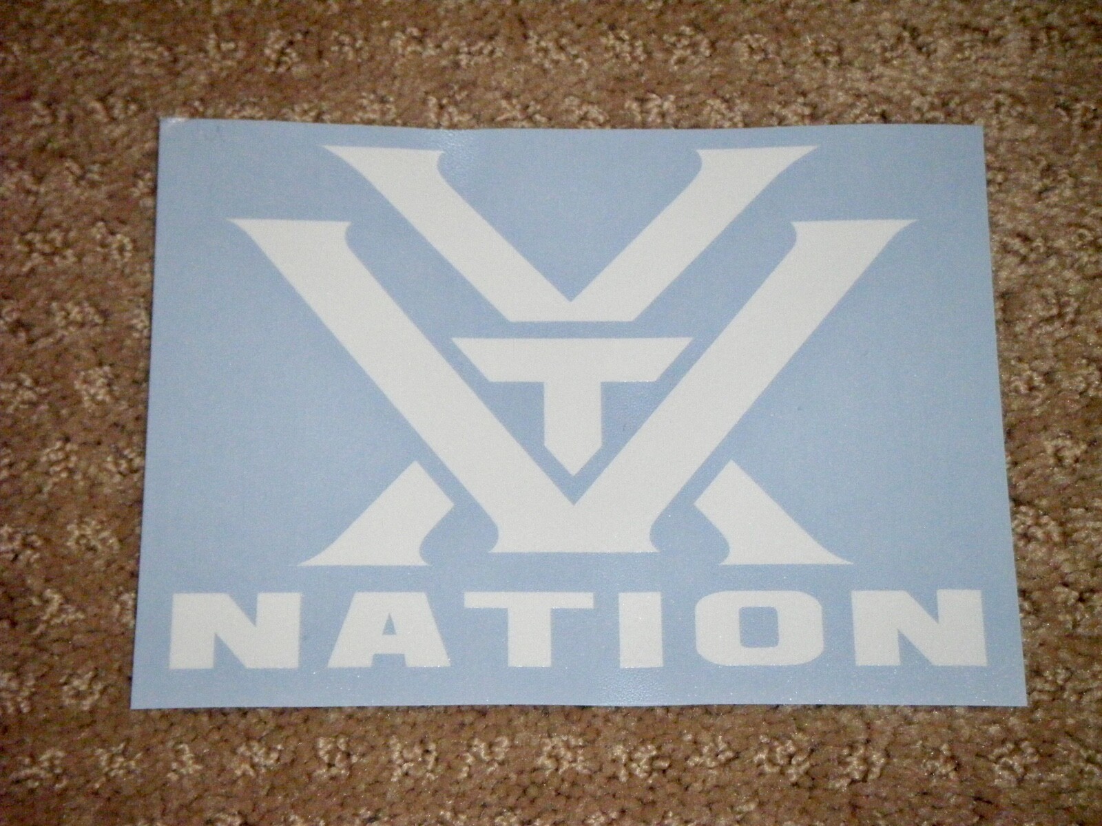 1 White Vortex Nation Decal (NICE)