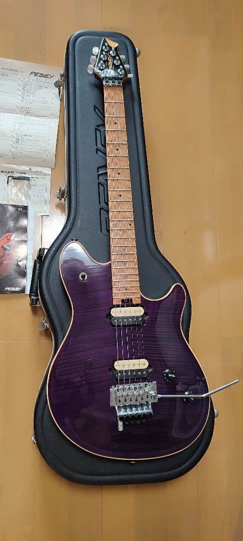Peavey EVH Wolfgang Electric Guitar Purple USA Case Booklet Backup Bridge Screw