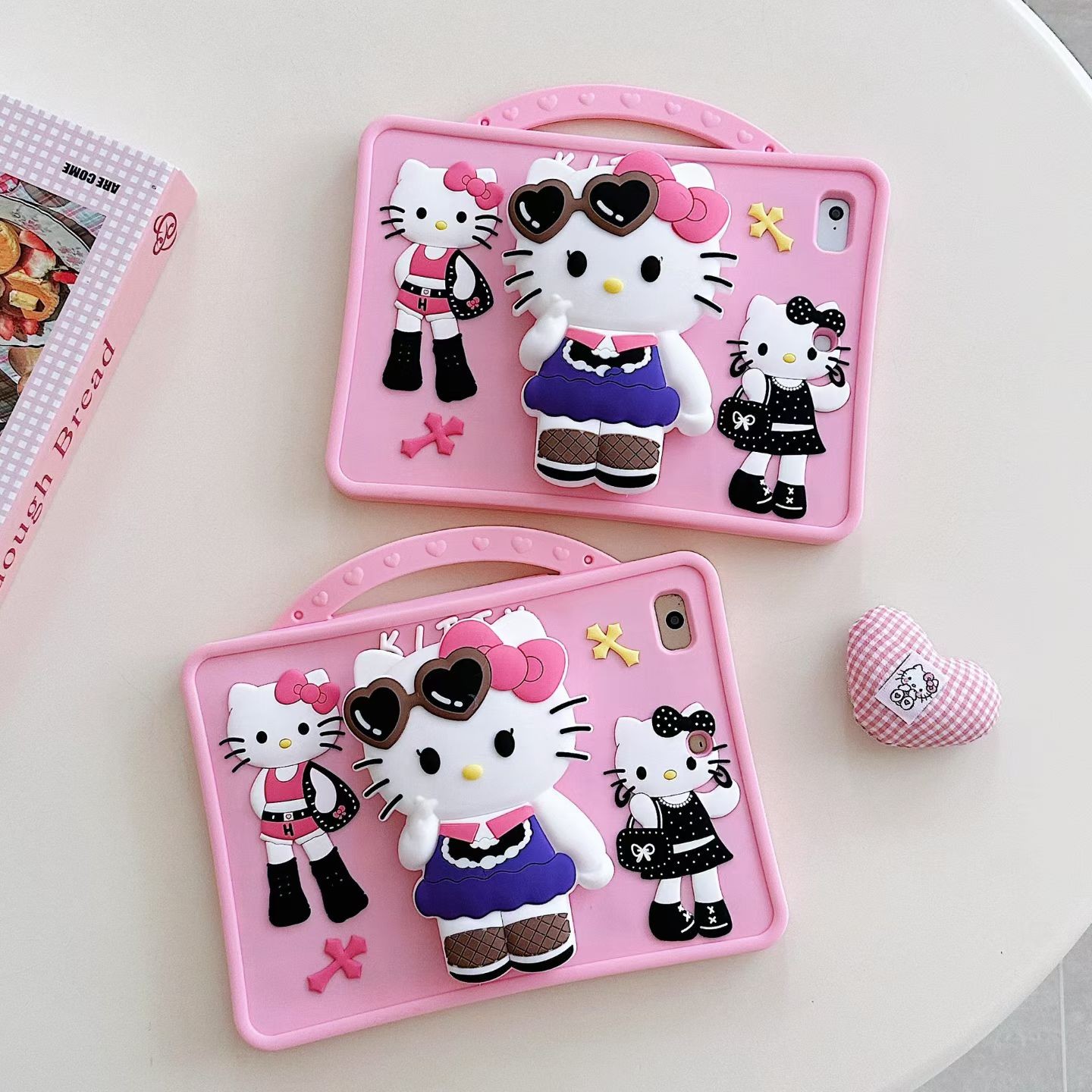 For iPad 11th A16 10th 10.9"9 8 mini 7 6 5 Air Pro 11 Kitty Kid Stand Case Cover