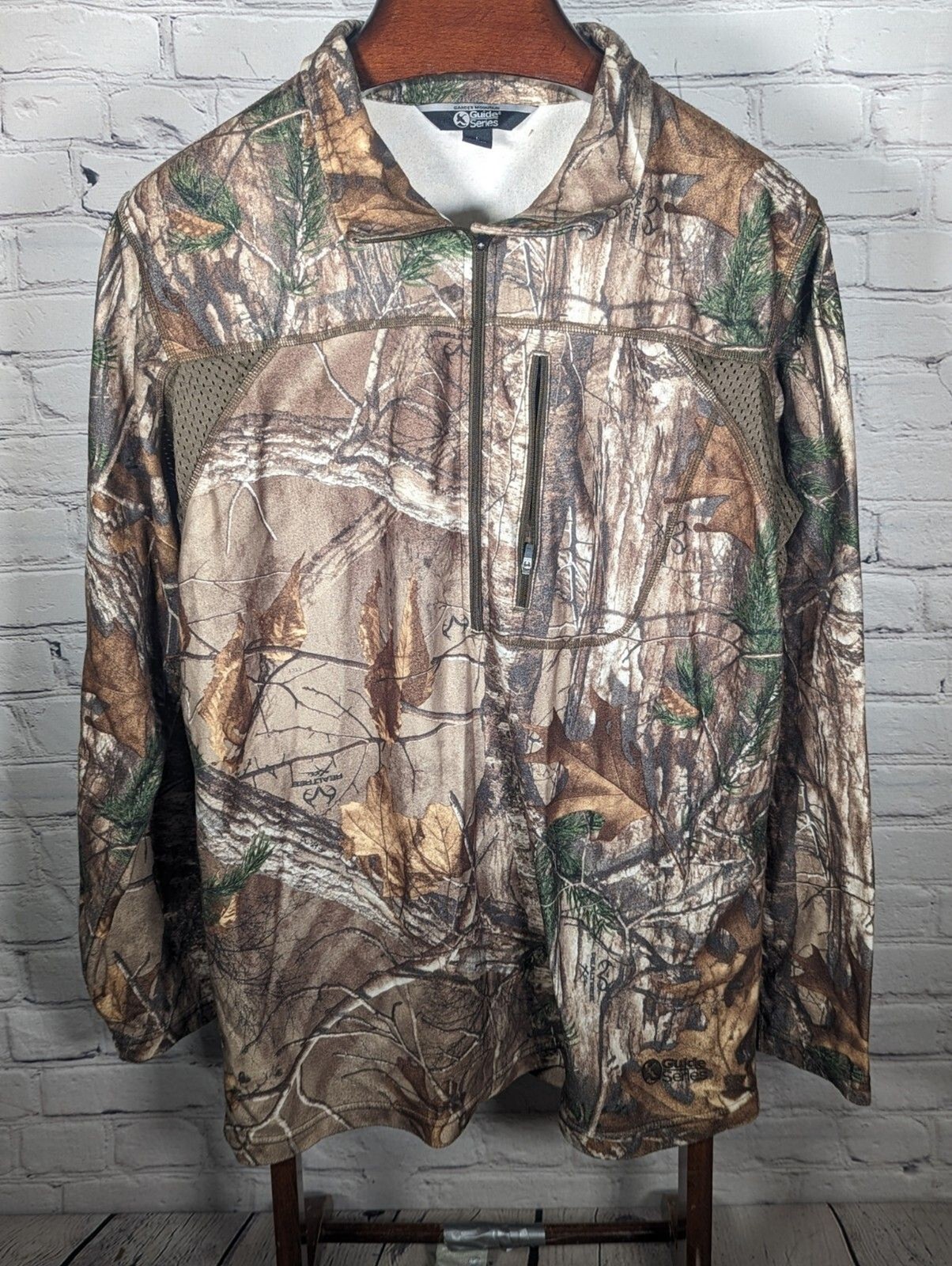 Gander Mountain Guide Series 1/2 Zip Realtree Xtra Camo Mens Jacket Size Large