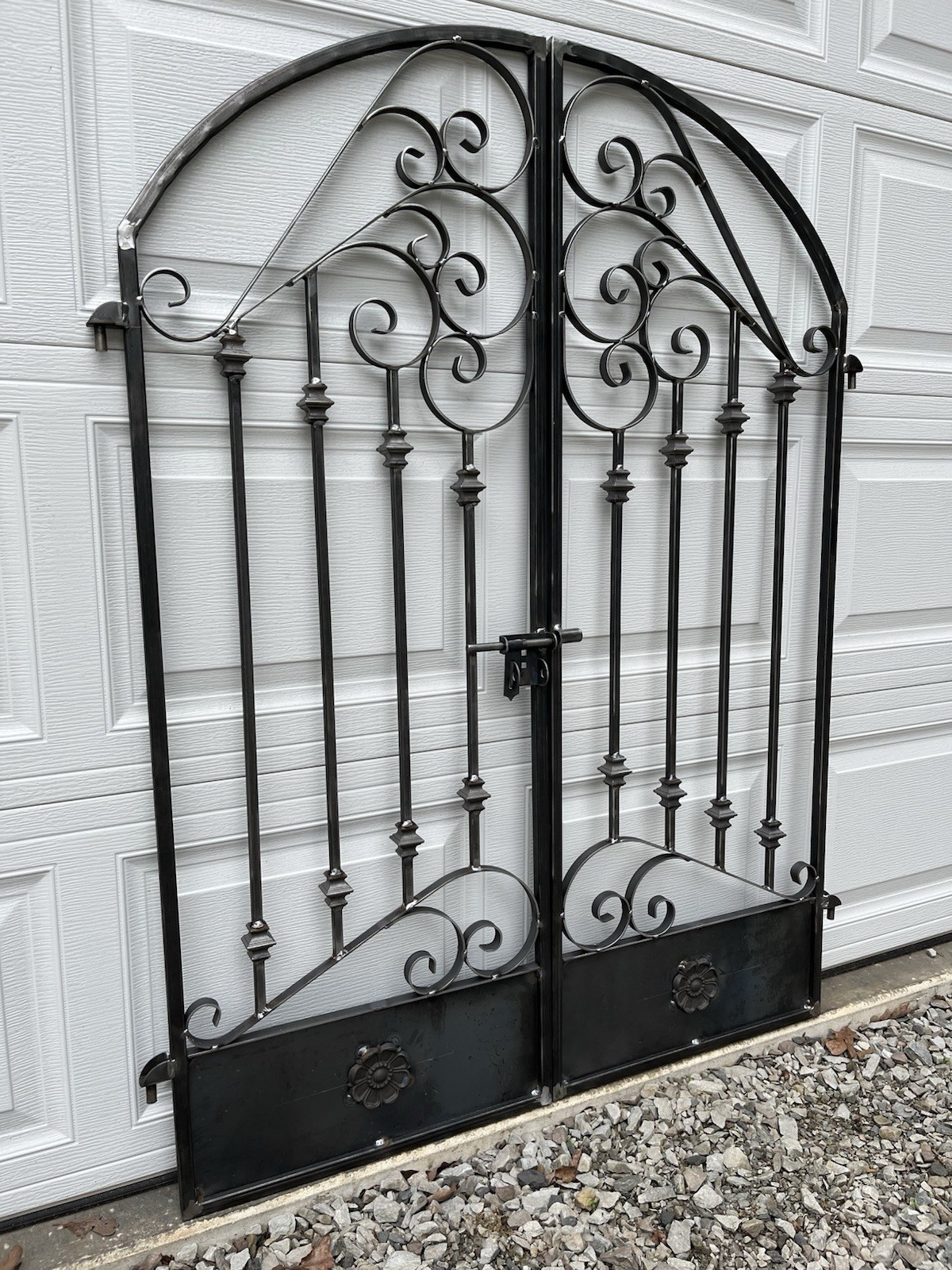 Tuscan  Iron Scroll Garden/ Wine Cellar, Gate 4ft Wide X 5 Ft Tall
