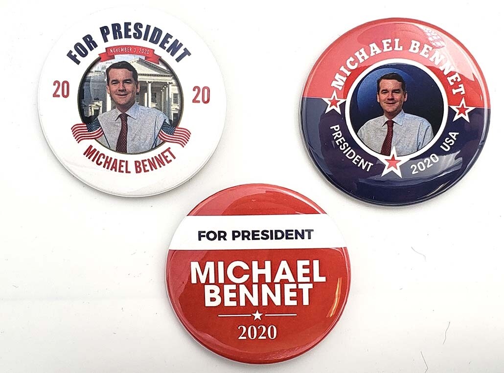 2020 Michael Bennet Democratic Campaign Buttons