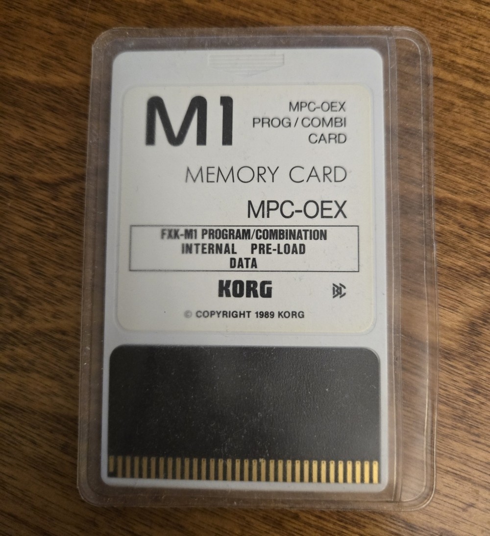 Korg MPC-OEX Program/Combi Memory Card Internal Preload w/Cover *Pristine*