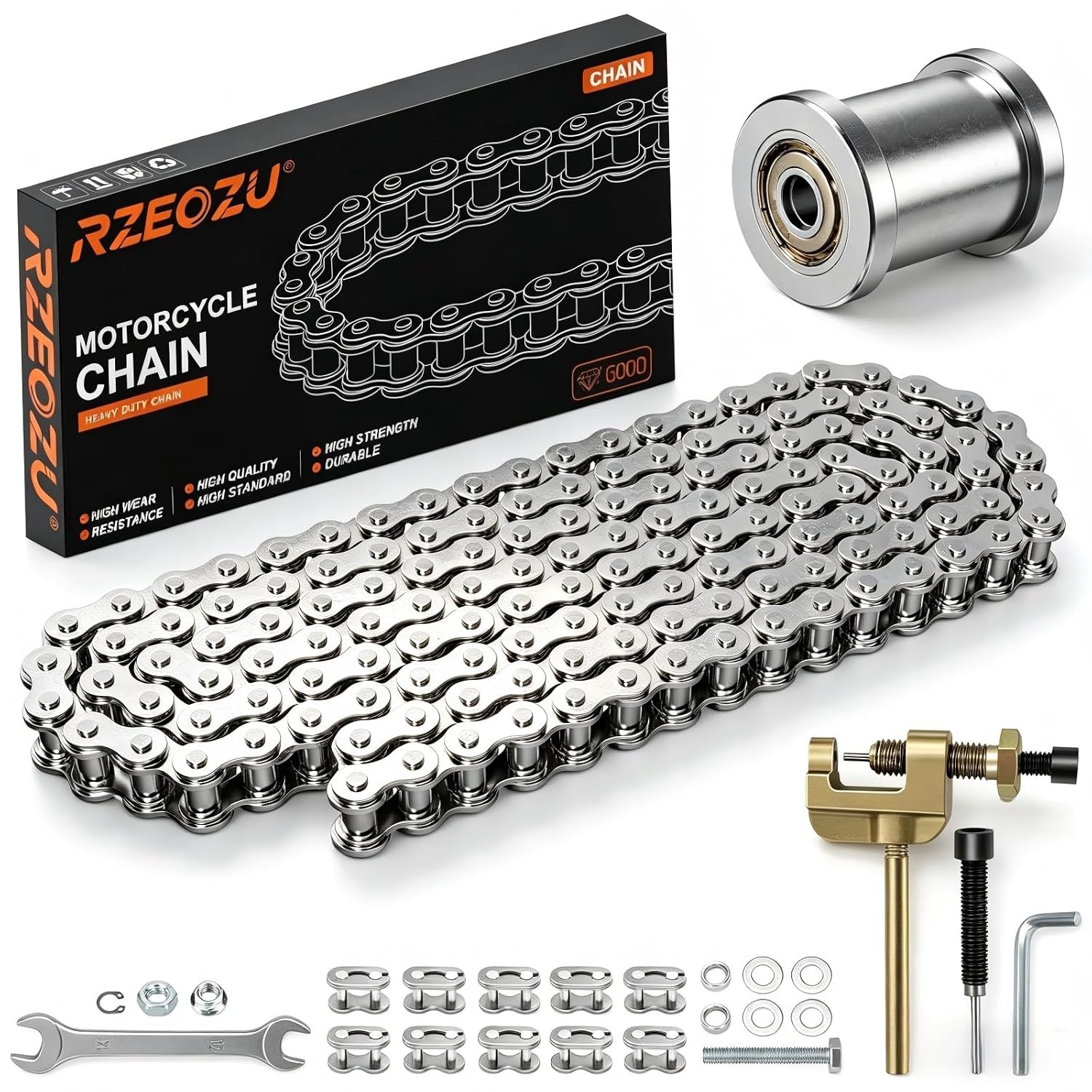 35 Chain 140 Links With Chain Tensioner For CT100U DB30 MBX10 MMB80 Mini Bike